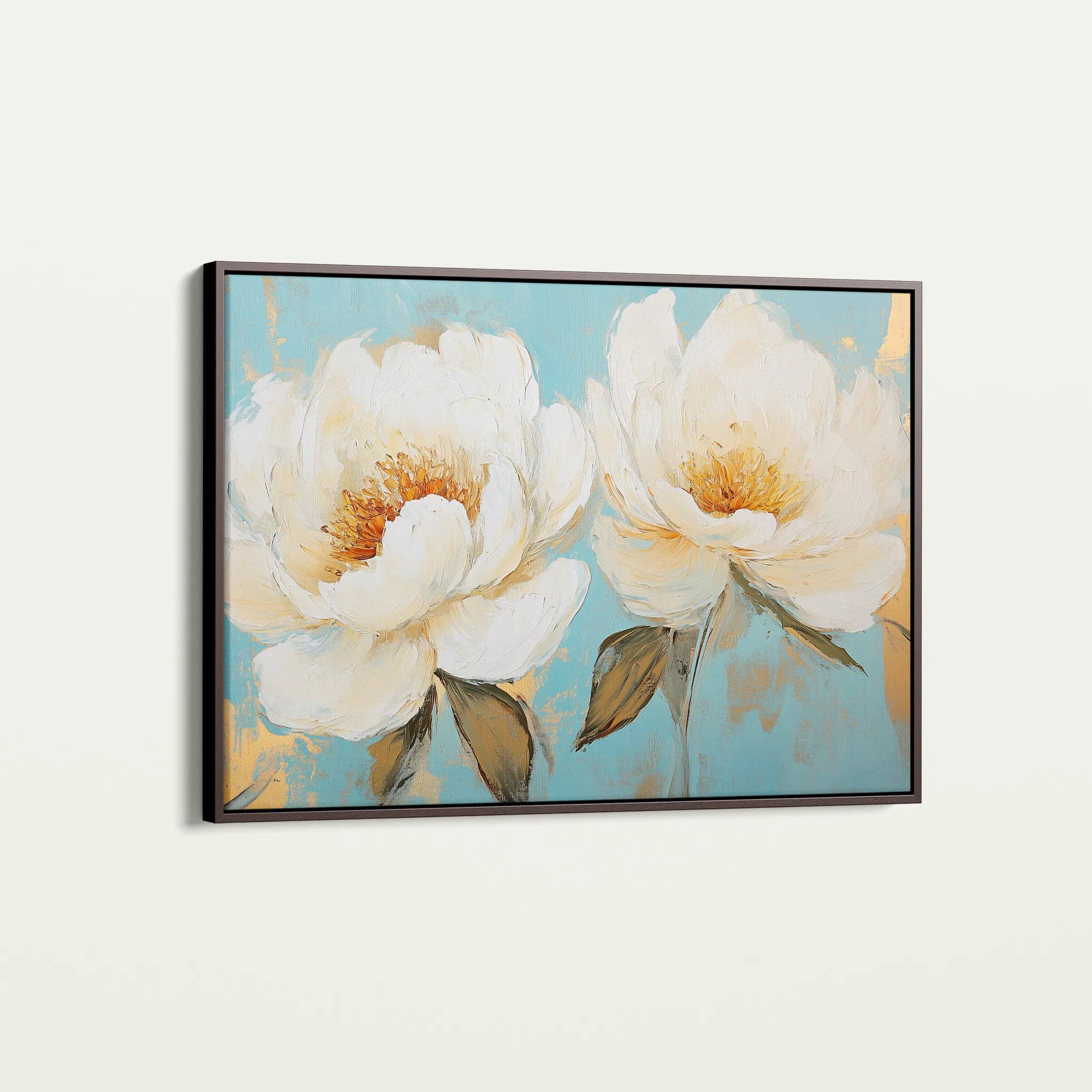 Floral 1059 Canvas Art 18" x 24" / 45 x 60 cm / Black