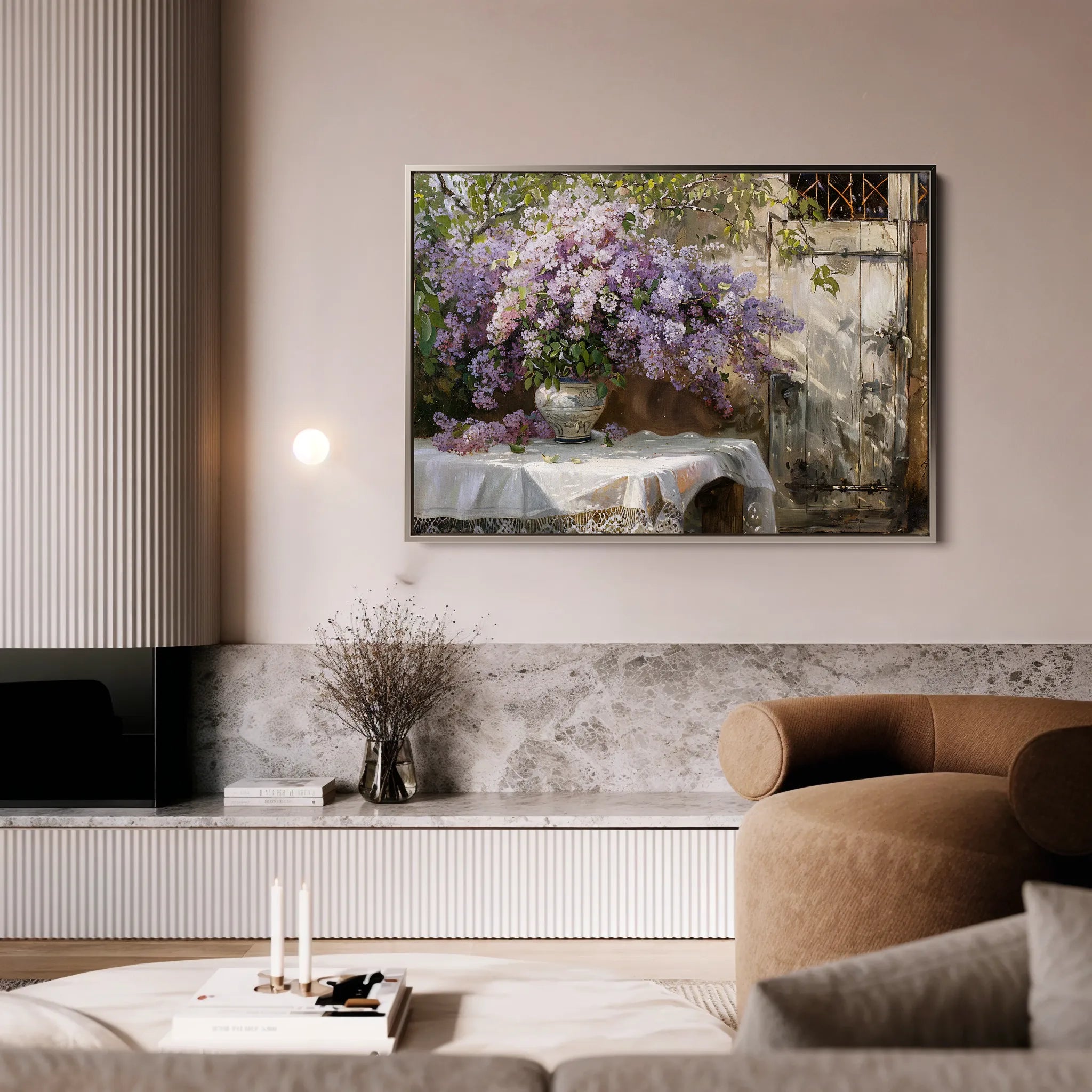 Floral 106 Canvas Art 18" x 24" / 45 x 60 cm / Black