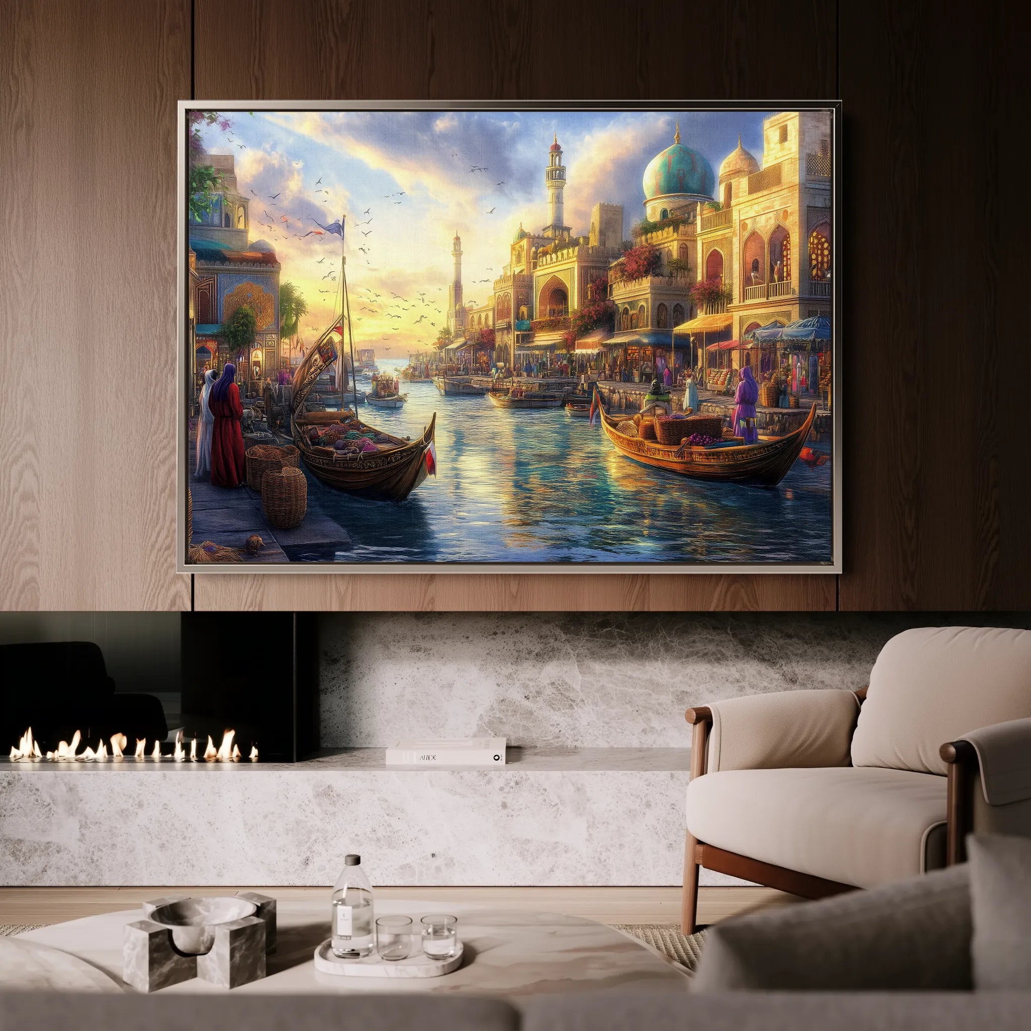Orientalist 106 Canvas Art 18" x 24" / 45 x 60 cm / Black