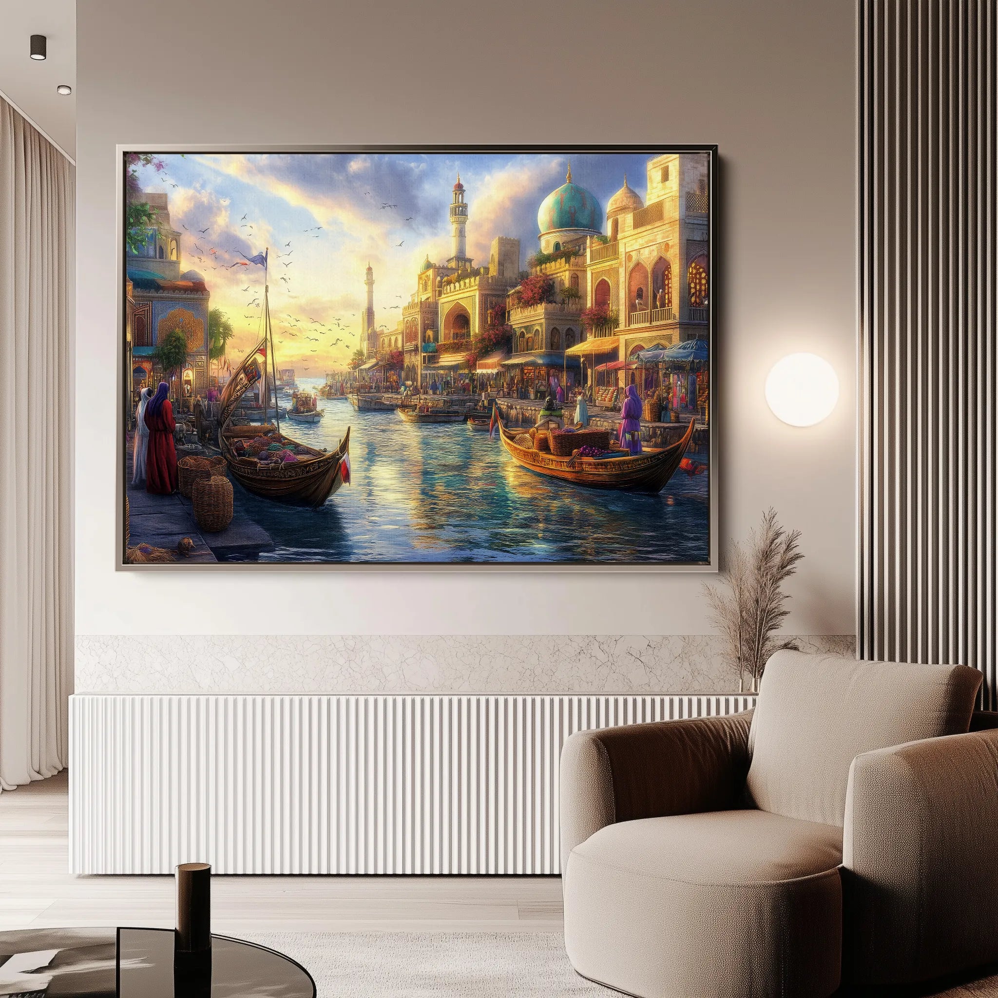 Orientalist 106 Canvas Art 18" x 24" / 45 x 60 cm / Black