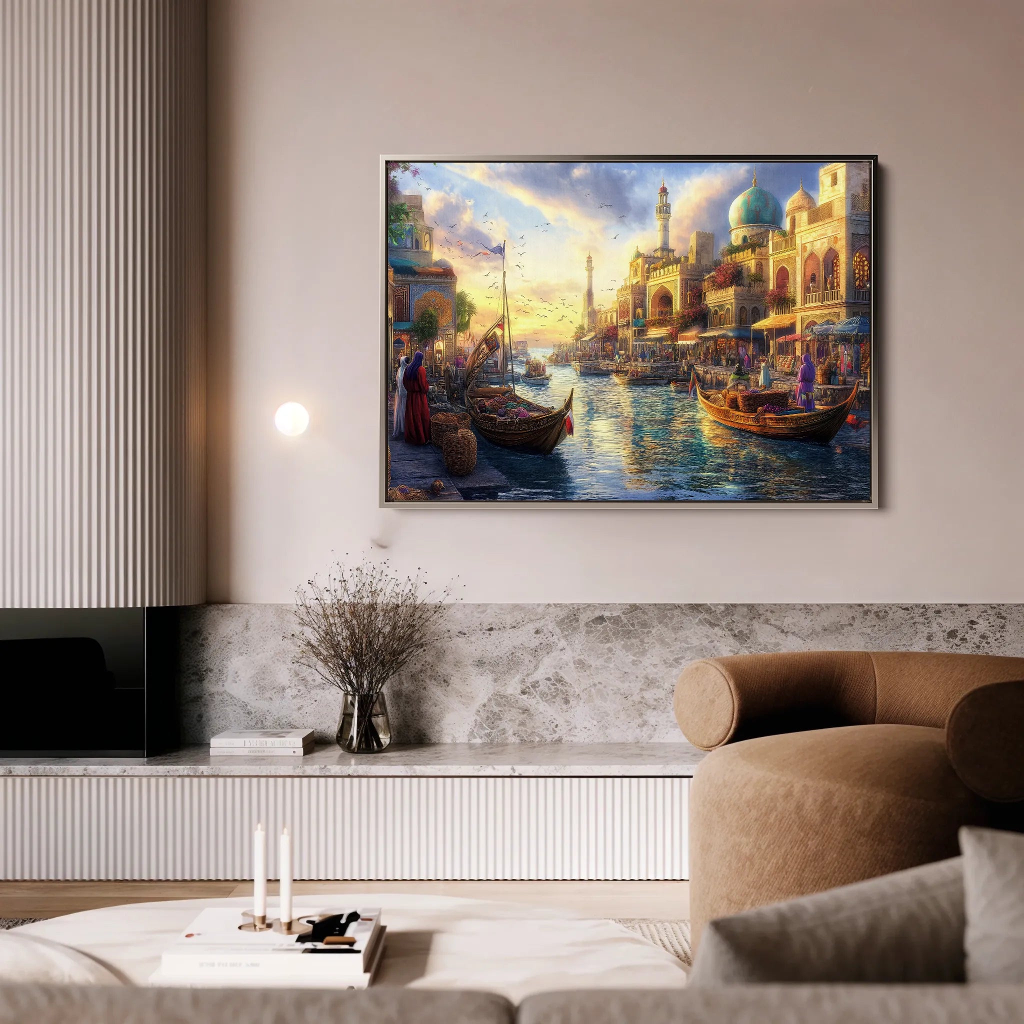 Orientalist 106 Canvas Art 18" x 24" / 45 x 60 cm / Black