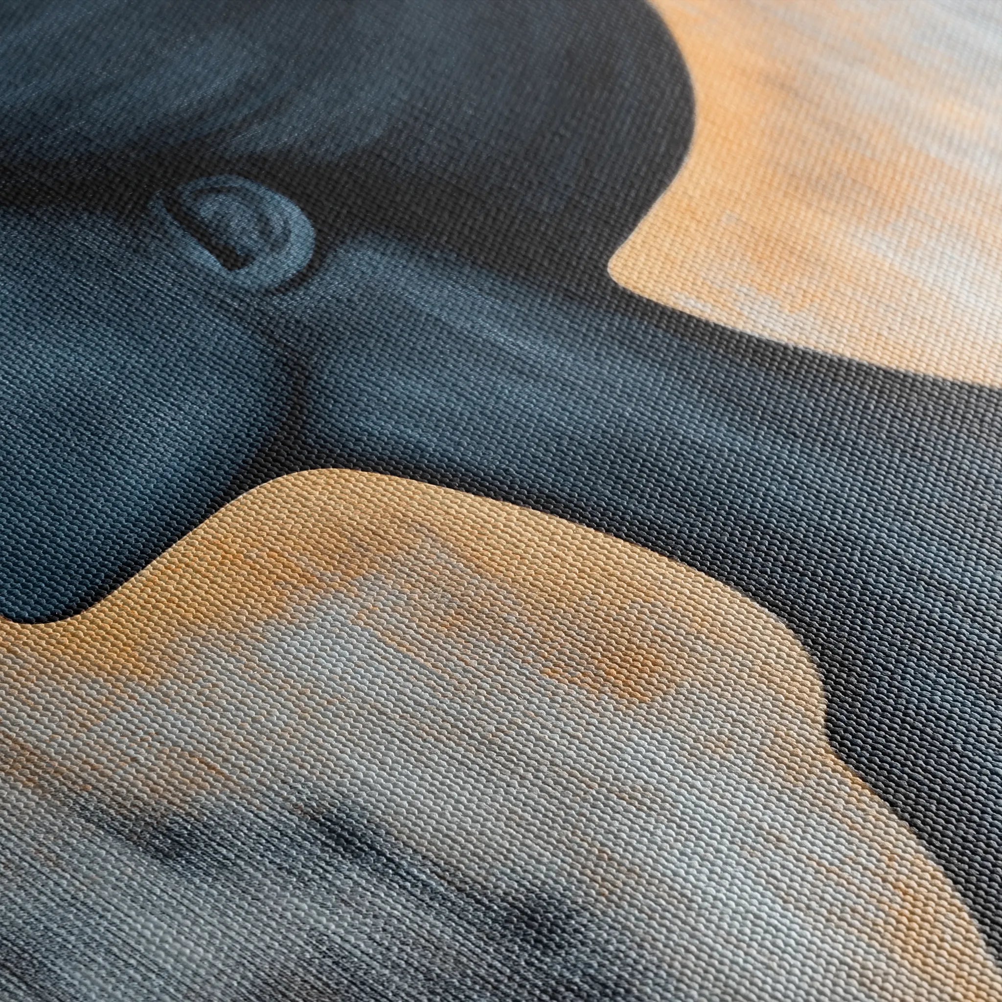 Portrait 106 Canvas Art 18" x 24" / 45 x 60 cm / Black
