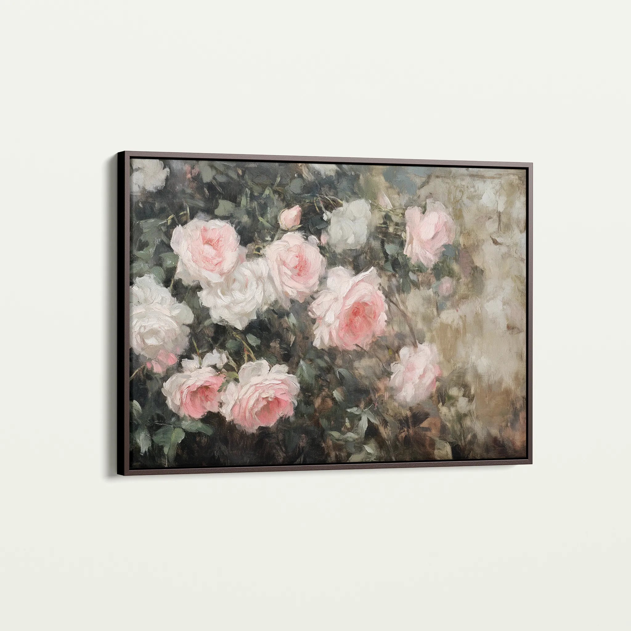 Floral 1061 Canvas Art 18" x 24" / 45 x 60 cm / Black