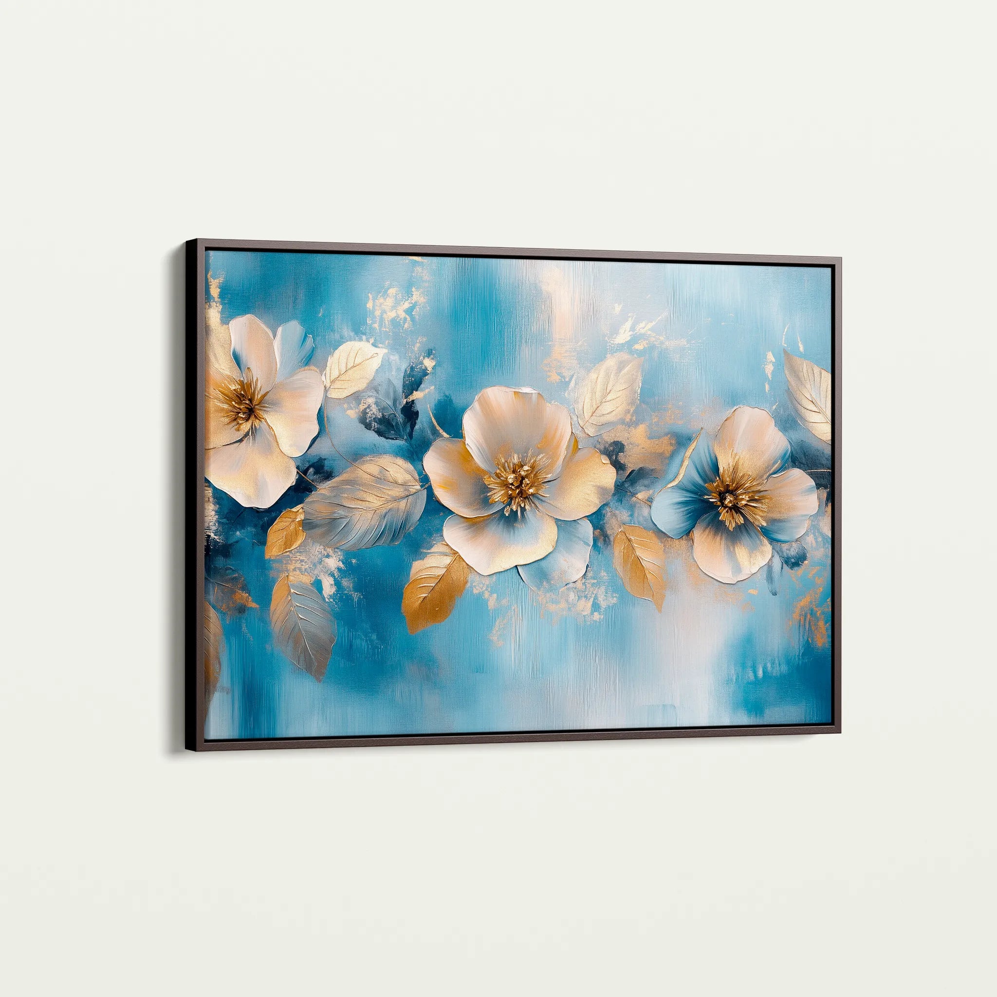 Floral 1062 Canvas Art 18" x 24" / 45 x 60 cm / Black
