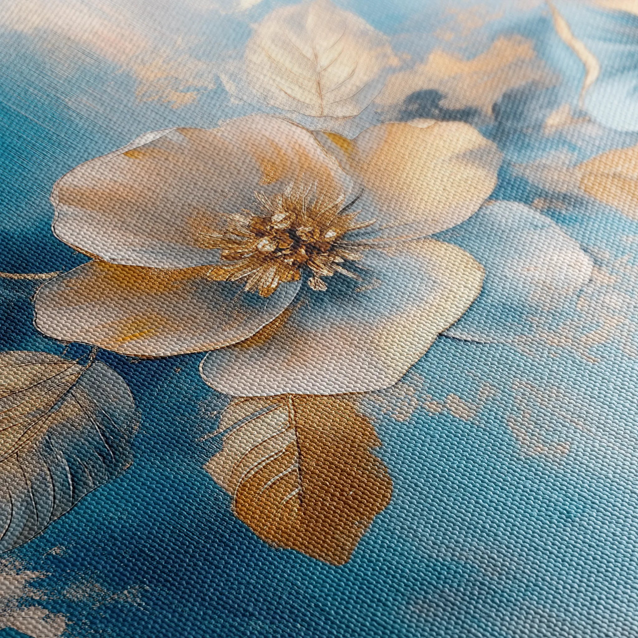 Floral 1062 Canvas Art 18" x 24" / 45 x 60 cm / Black