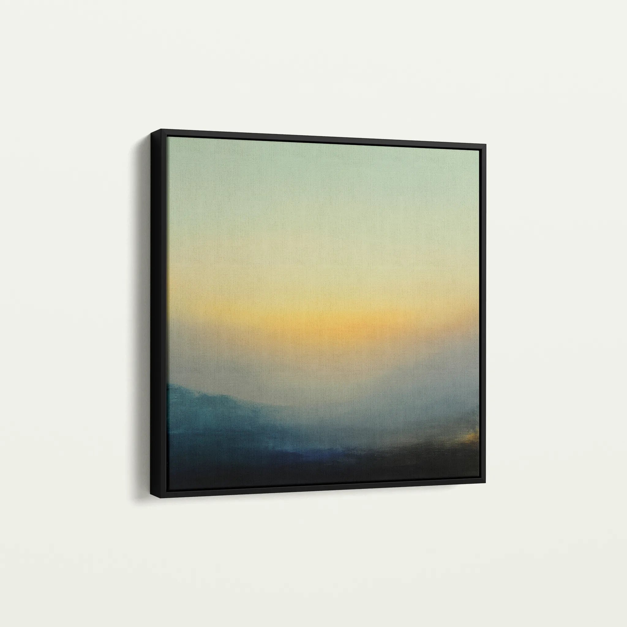 Abstract 1063 Canvas Art 16" x 16" / 40 x 40 cm / Black