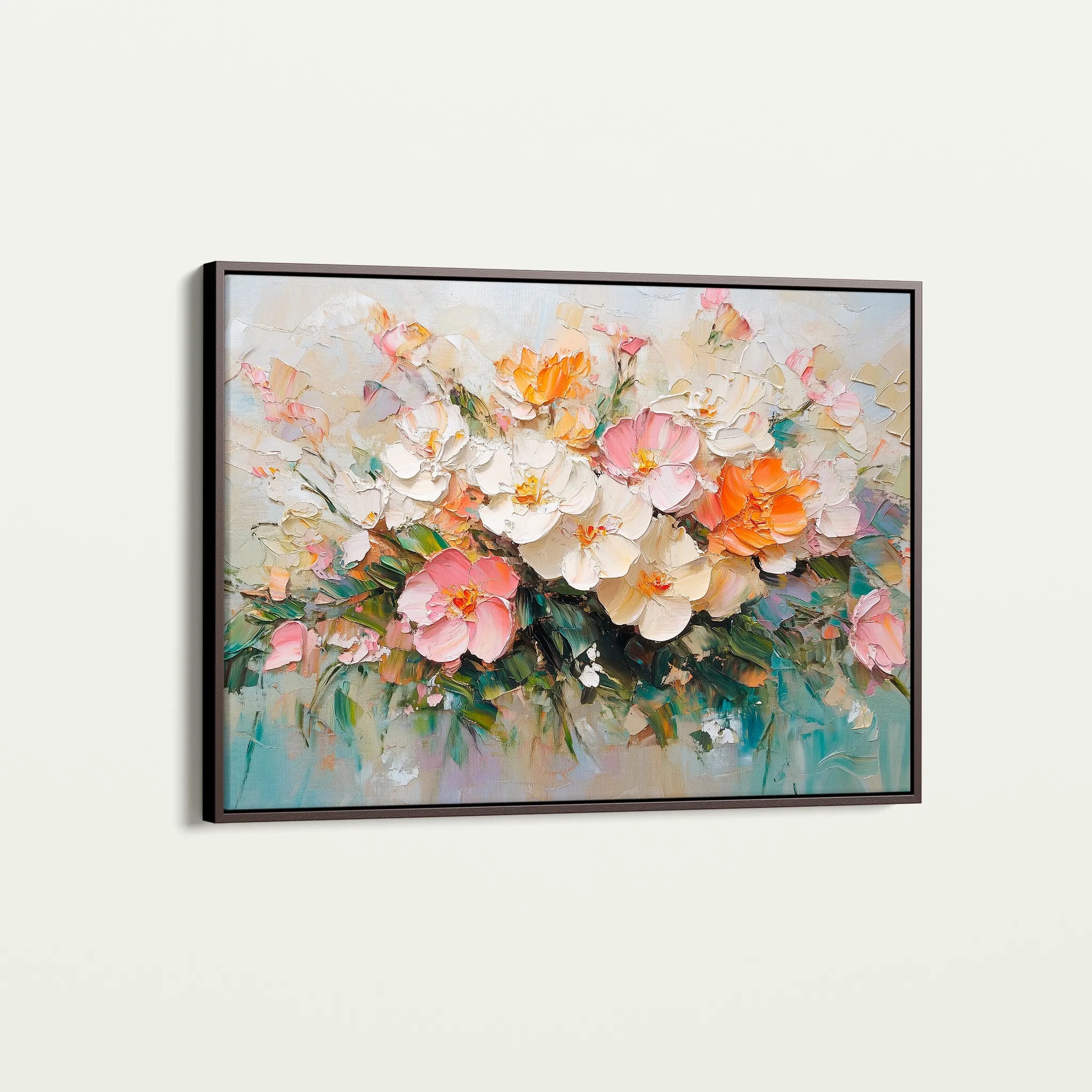 Floral 1063 Canvas Art 18" x 24" / 45 x 60 cm / Black