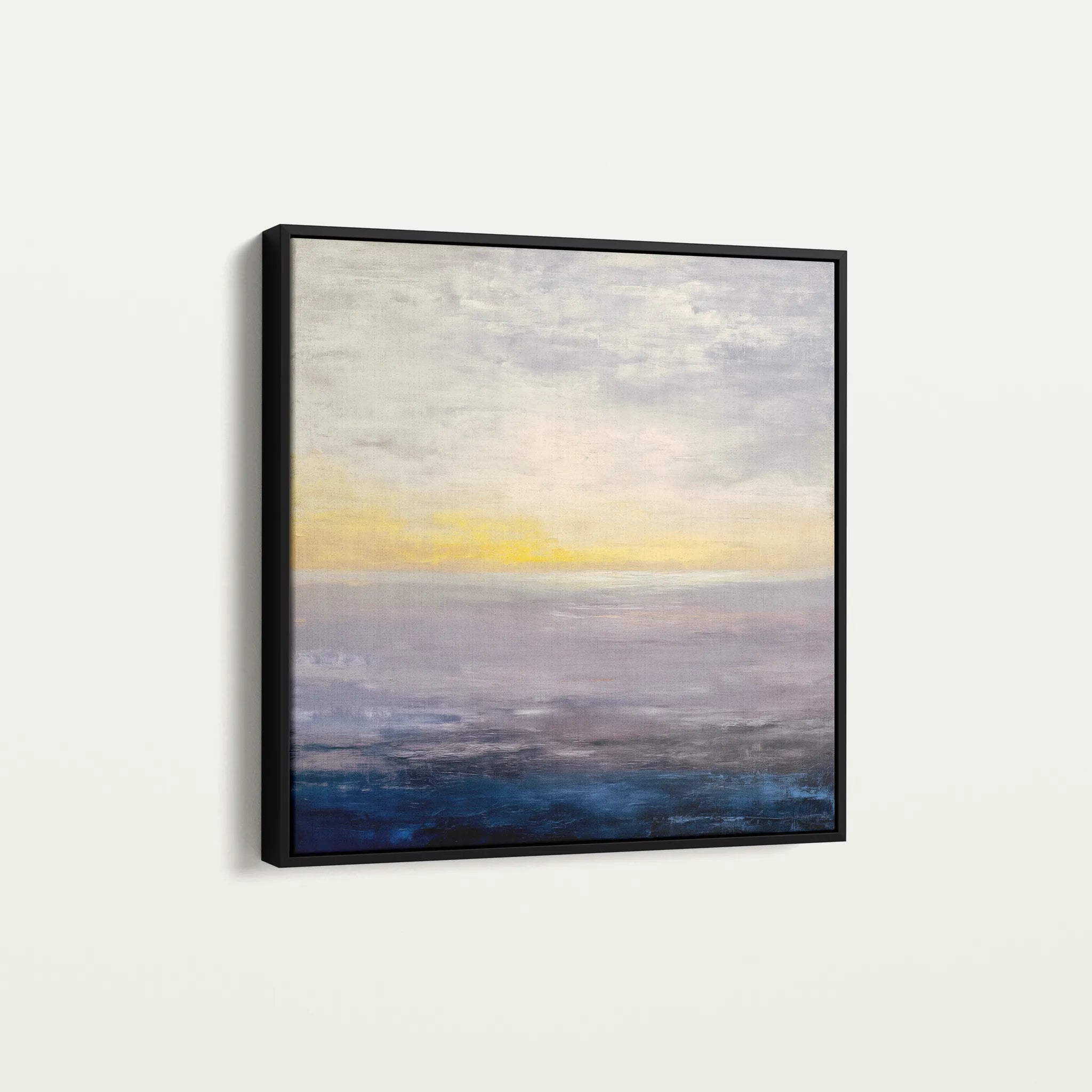 Abstract 1064 Canvas Art 16" x 16" / 40 x 40 cm / Black