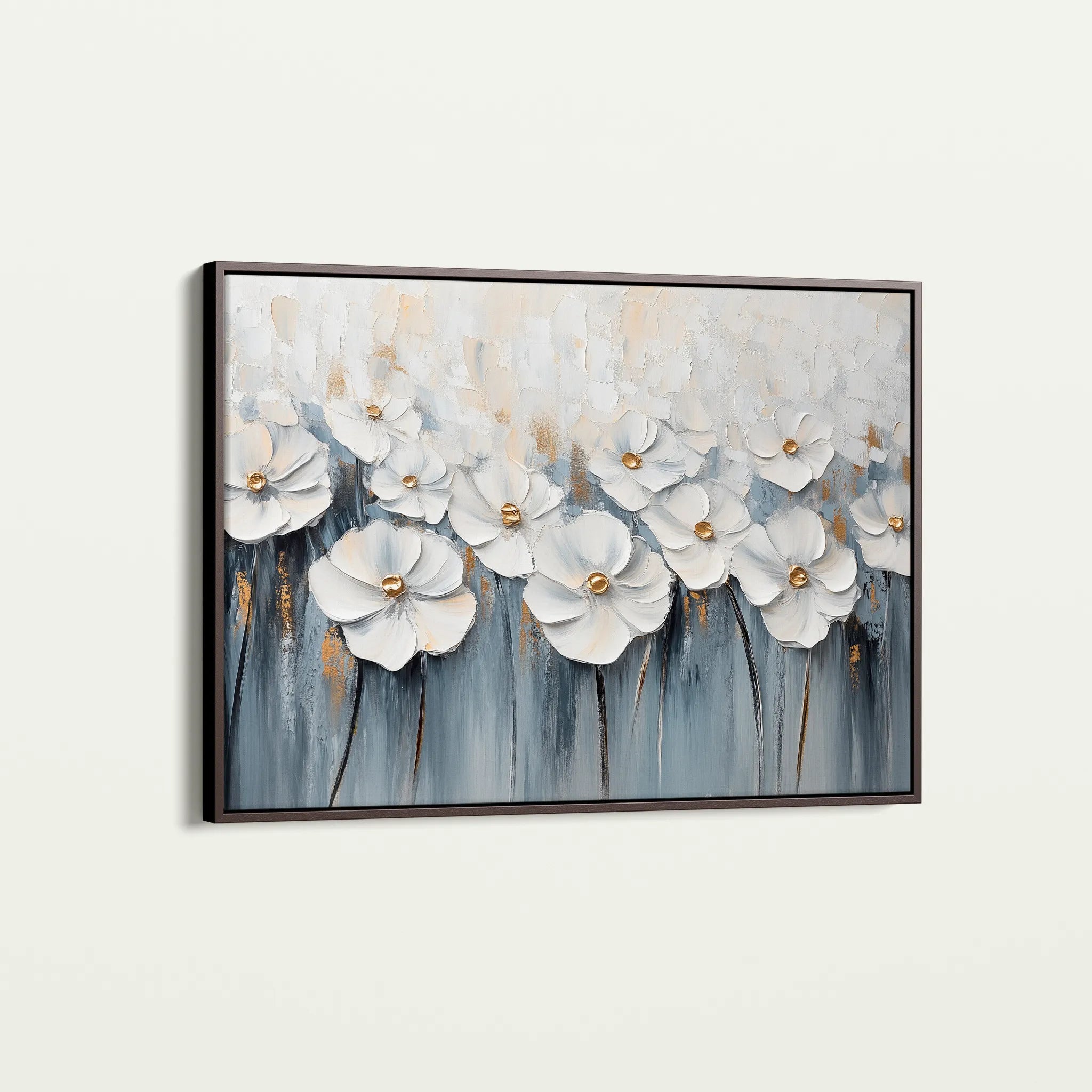 Floral 1064 Canvas Art 18" x 24" / 45 x 60 cm / Black