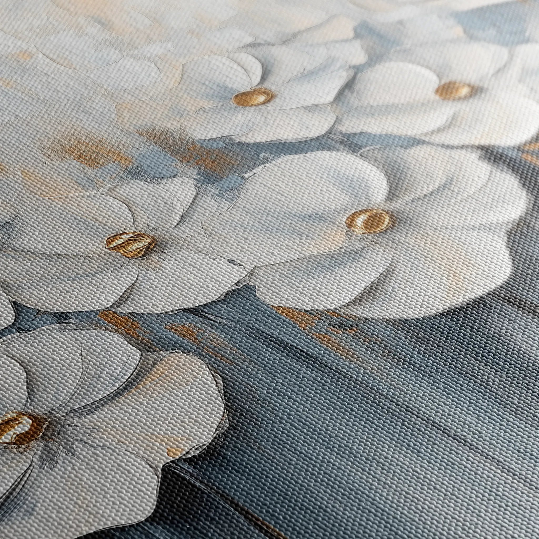 Floral 1064 Canvas Art 18" x 24" / 45 x 60 cm / Black