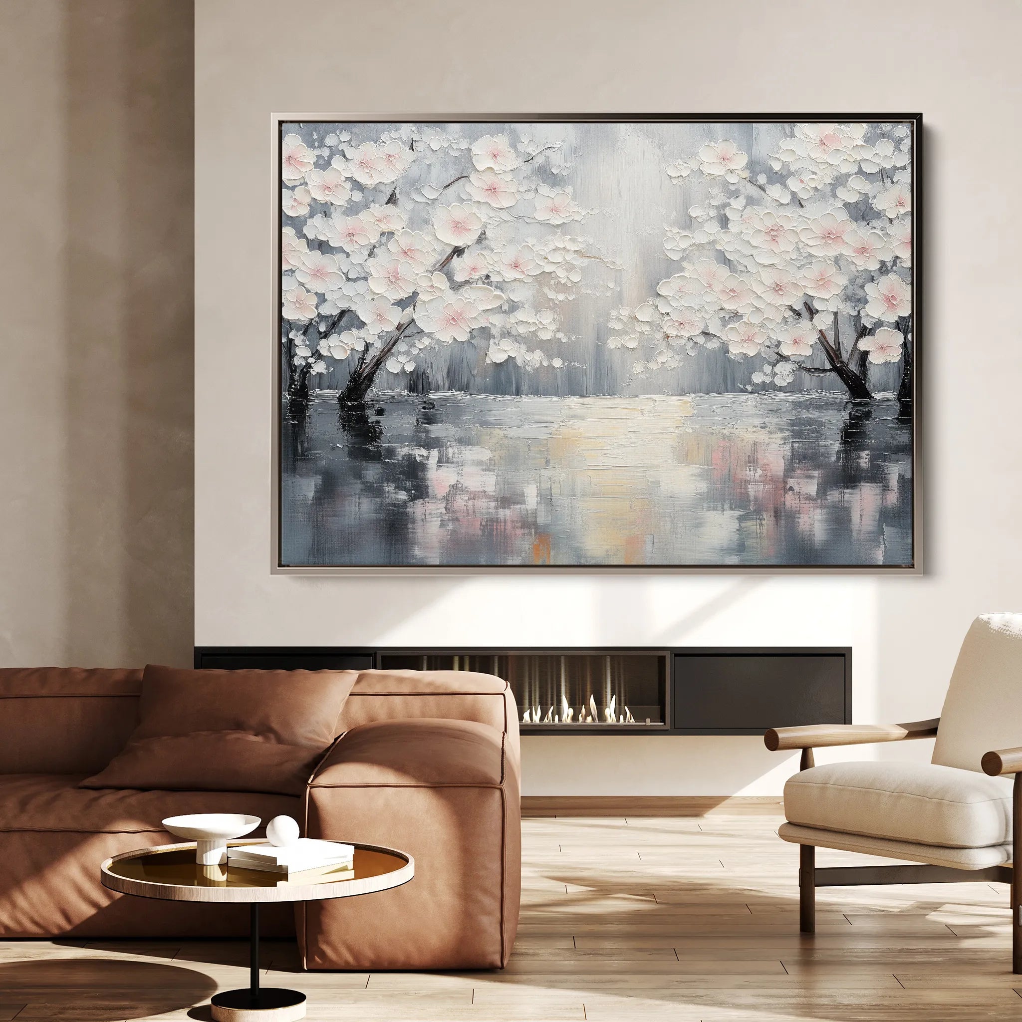 Floral 1065 Canvas Art 18" x 24" / 45 x 60 cm / Black