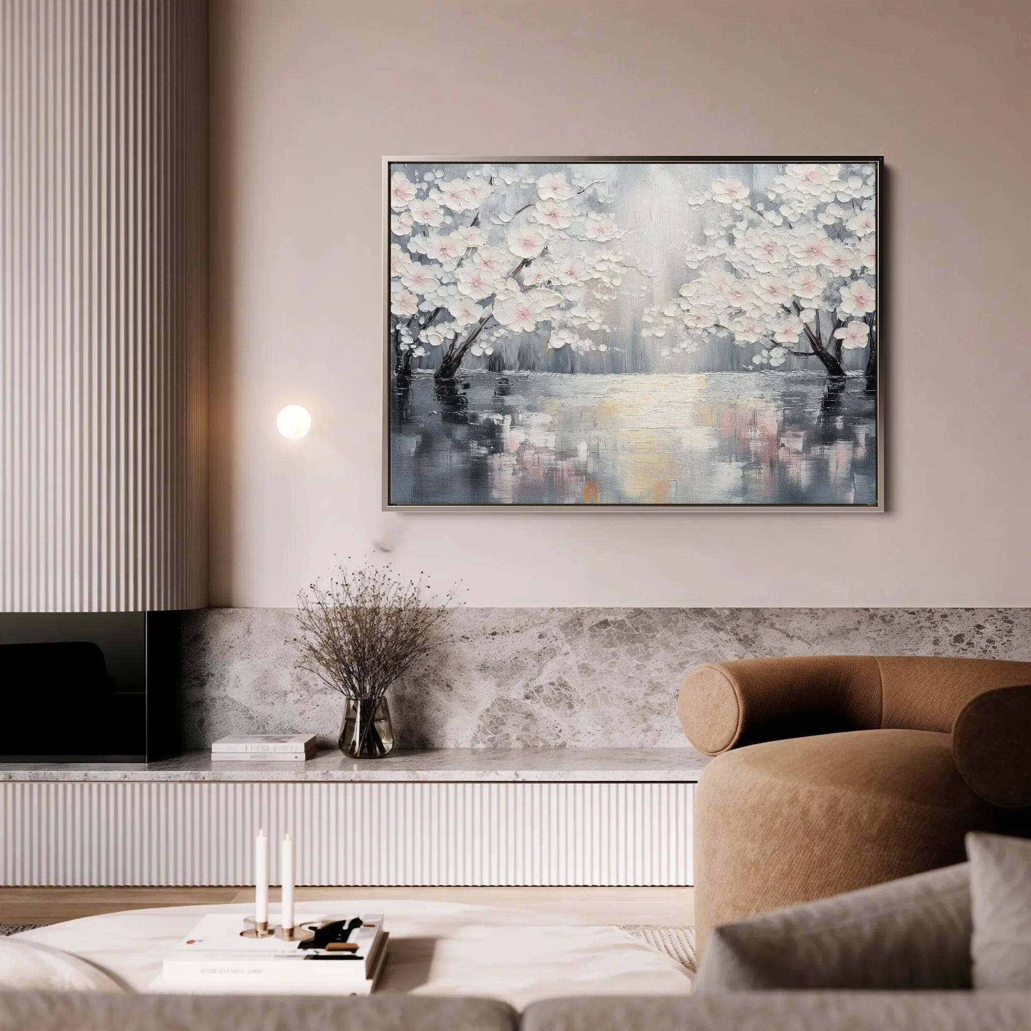Floral 1065 Canvas Art 18" x 24" / 45 x 60 cm / Black