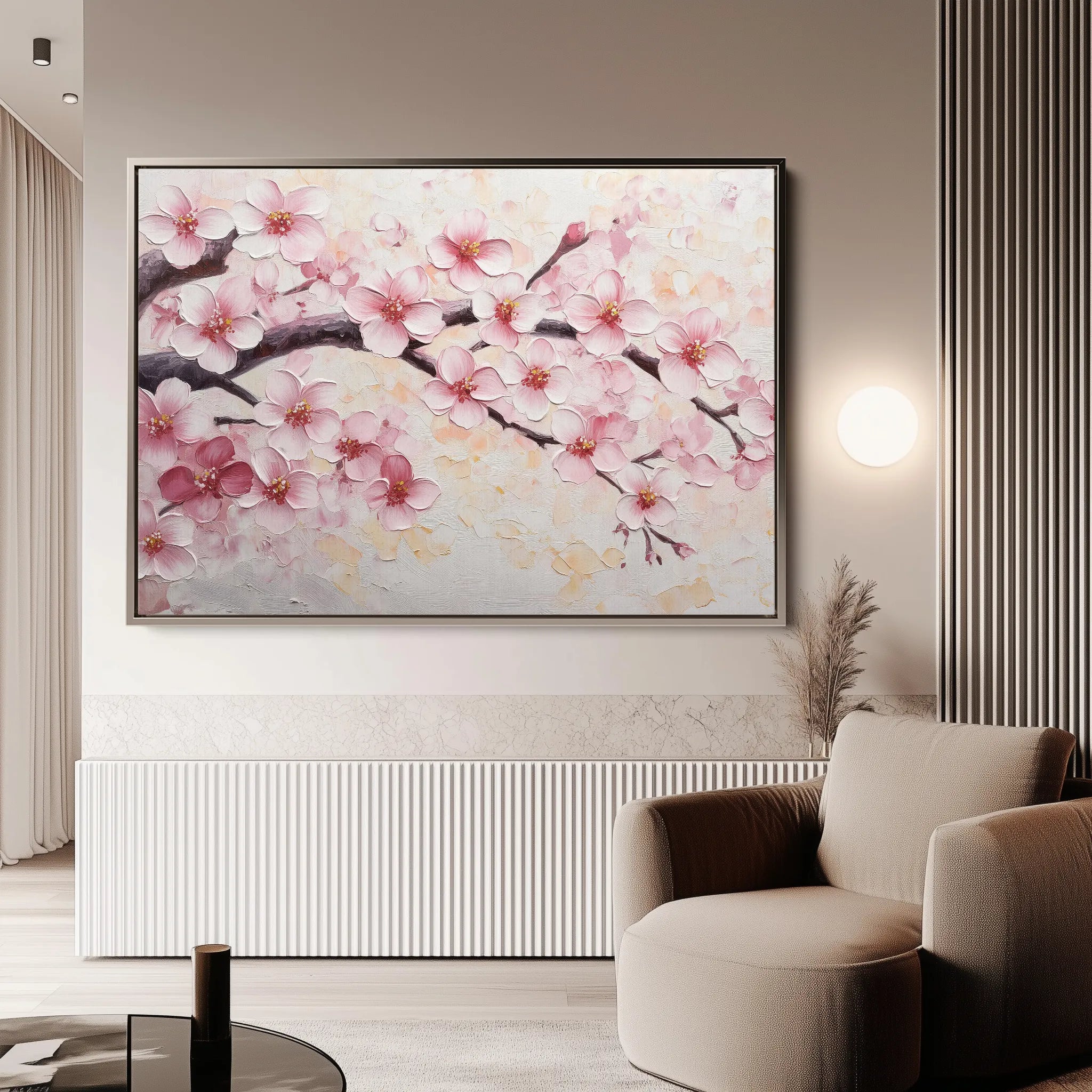 Floral 1066 Canvas Art 18" x 24" / 45 x 60 cm / Black