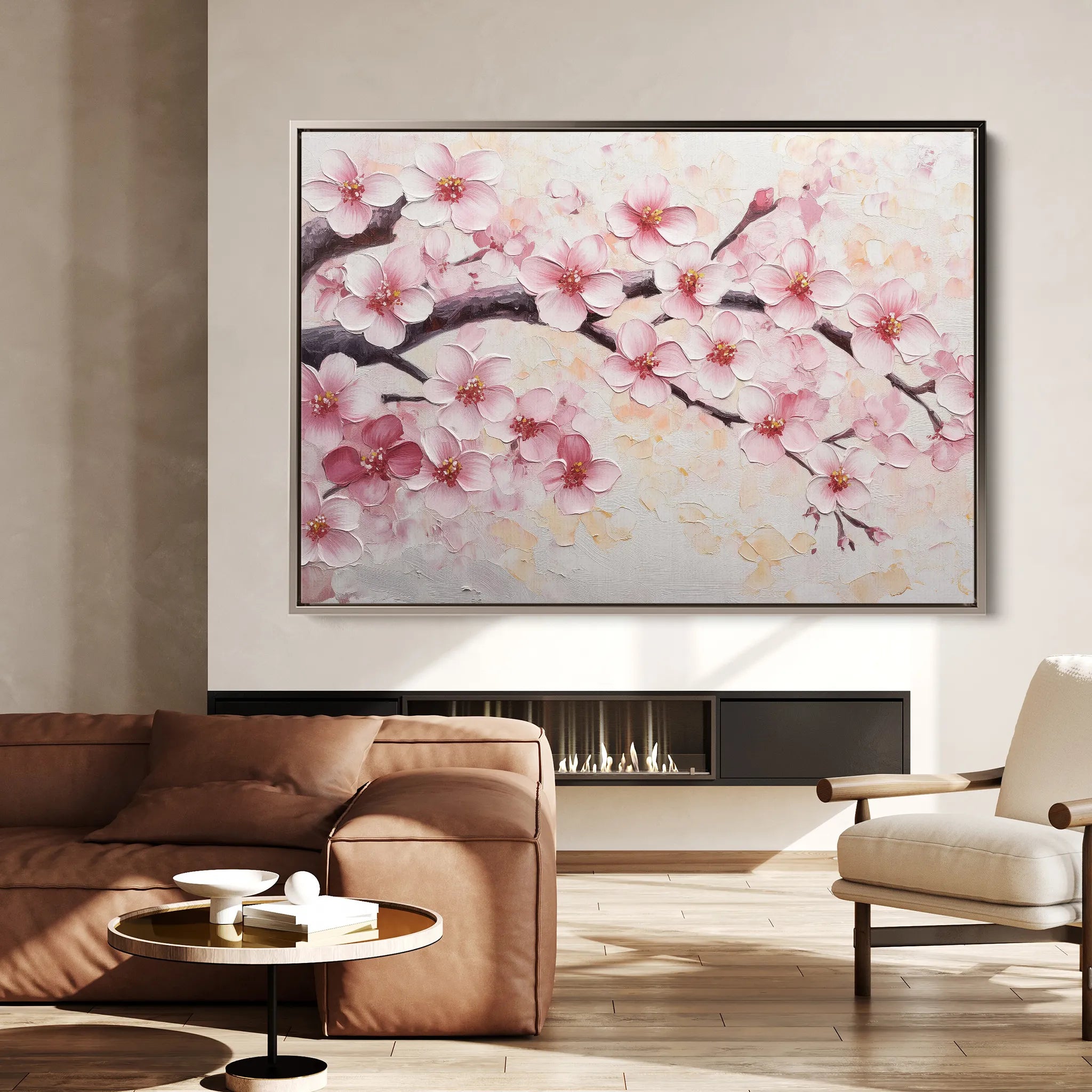 Floral 1066 Canvas Art 18" x 24" / 45 x 60 cm / Black