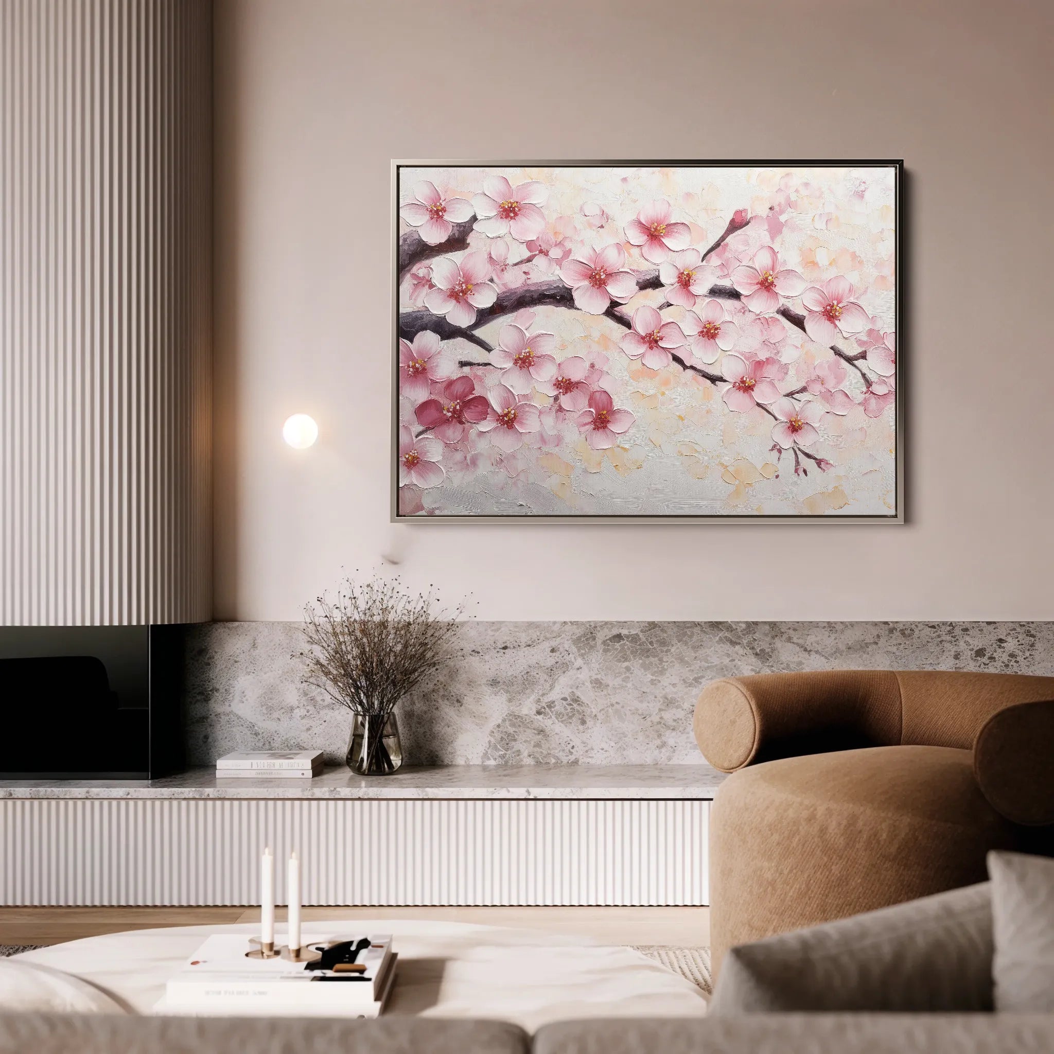 Floral 1066 Canvas Art 18" x 24" / 45 x 60 cm / Black