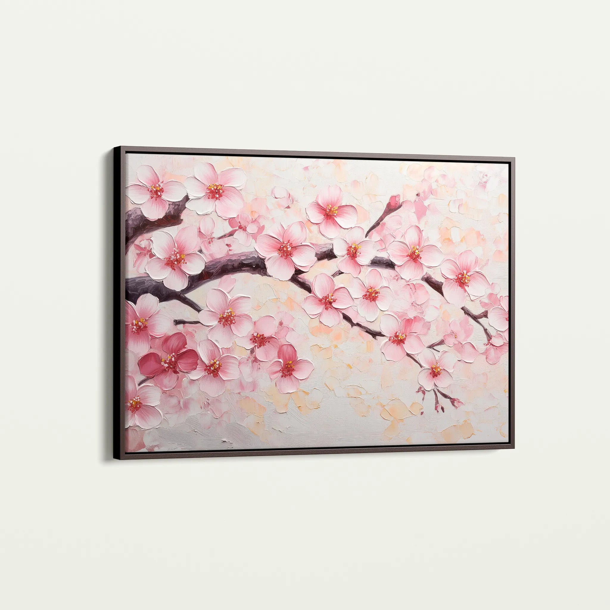 Floral 1066 Canvas Art 18" x 24" / 45 x 60 cm / Black