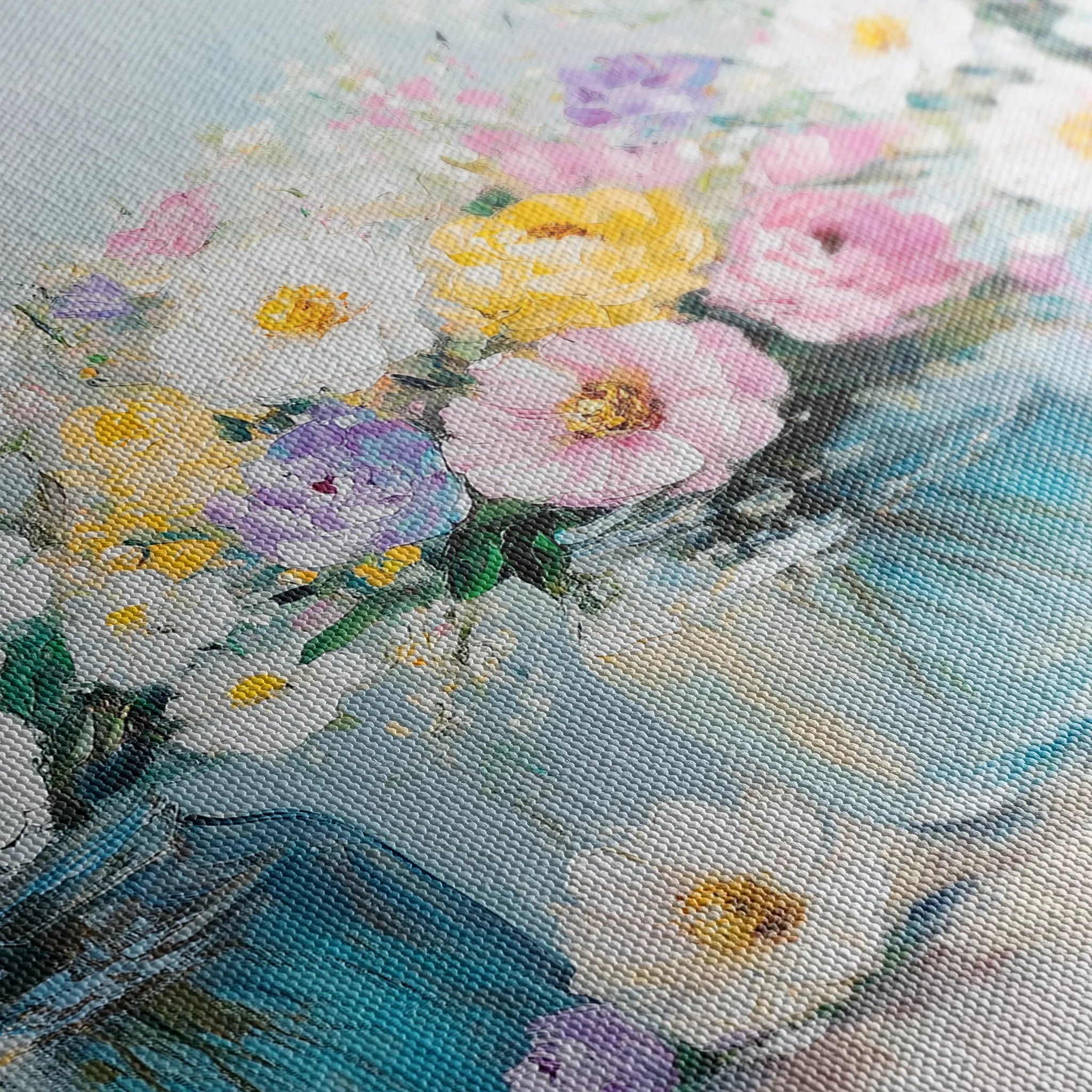 Floral 1069 Canvas Art 18" x 24" / 45 x 60 cm / Black