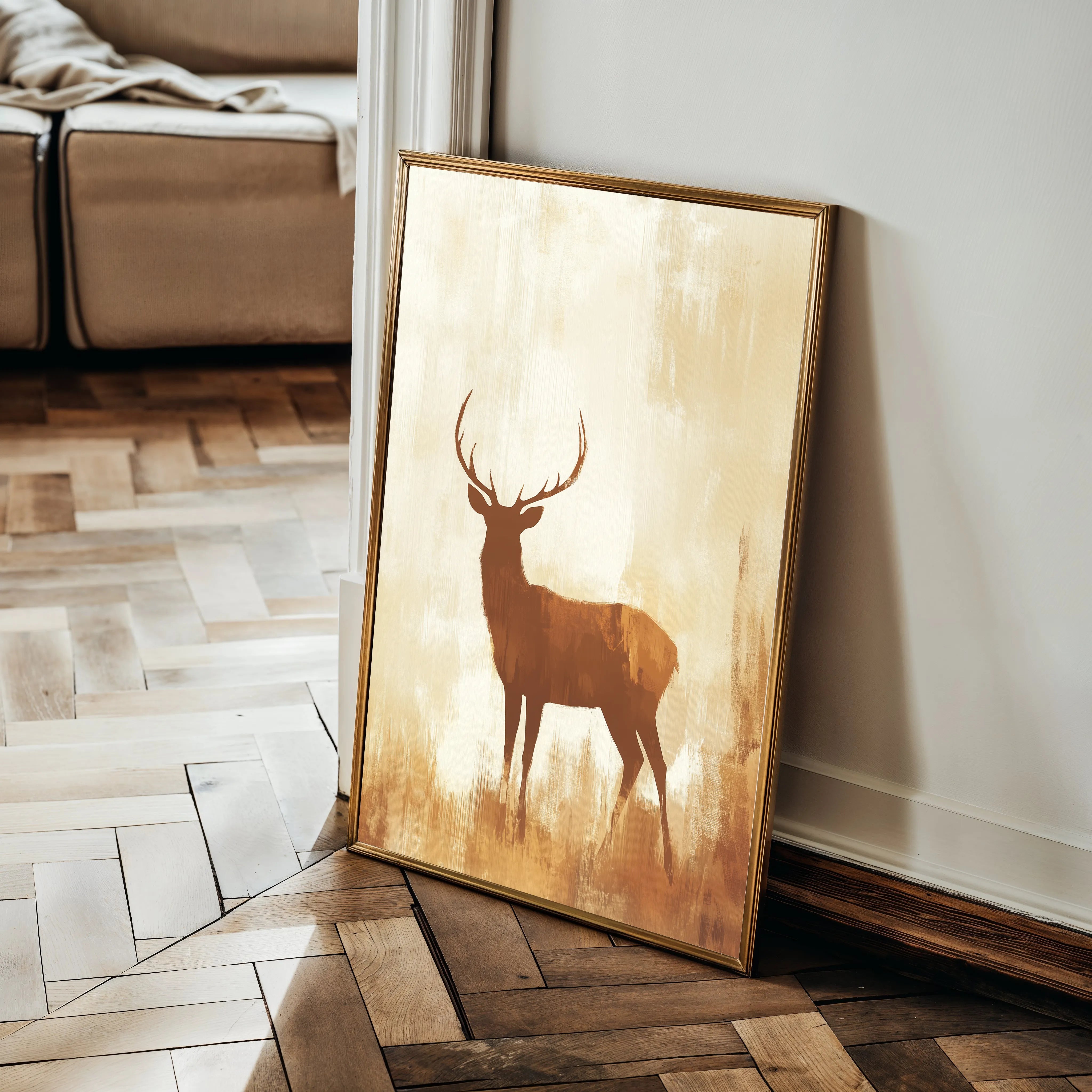 Animals 107 Canvas Art 18" x 24" / 45 x 60 cm / Black