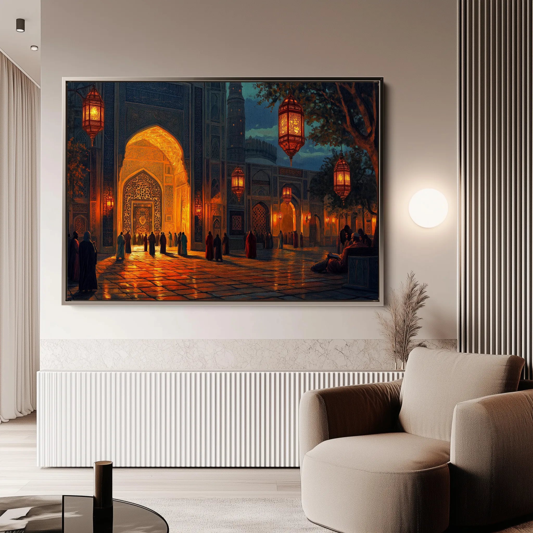 Orientalist 107 Canvas Art 18" x 24" / 45 x 60 cm / Black