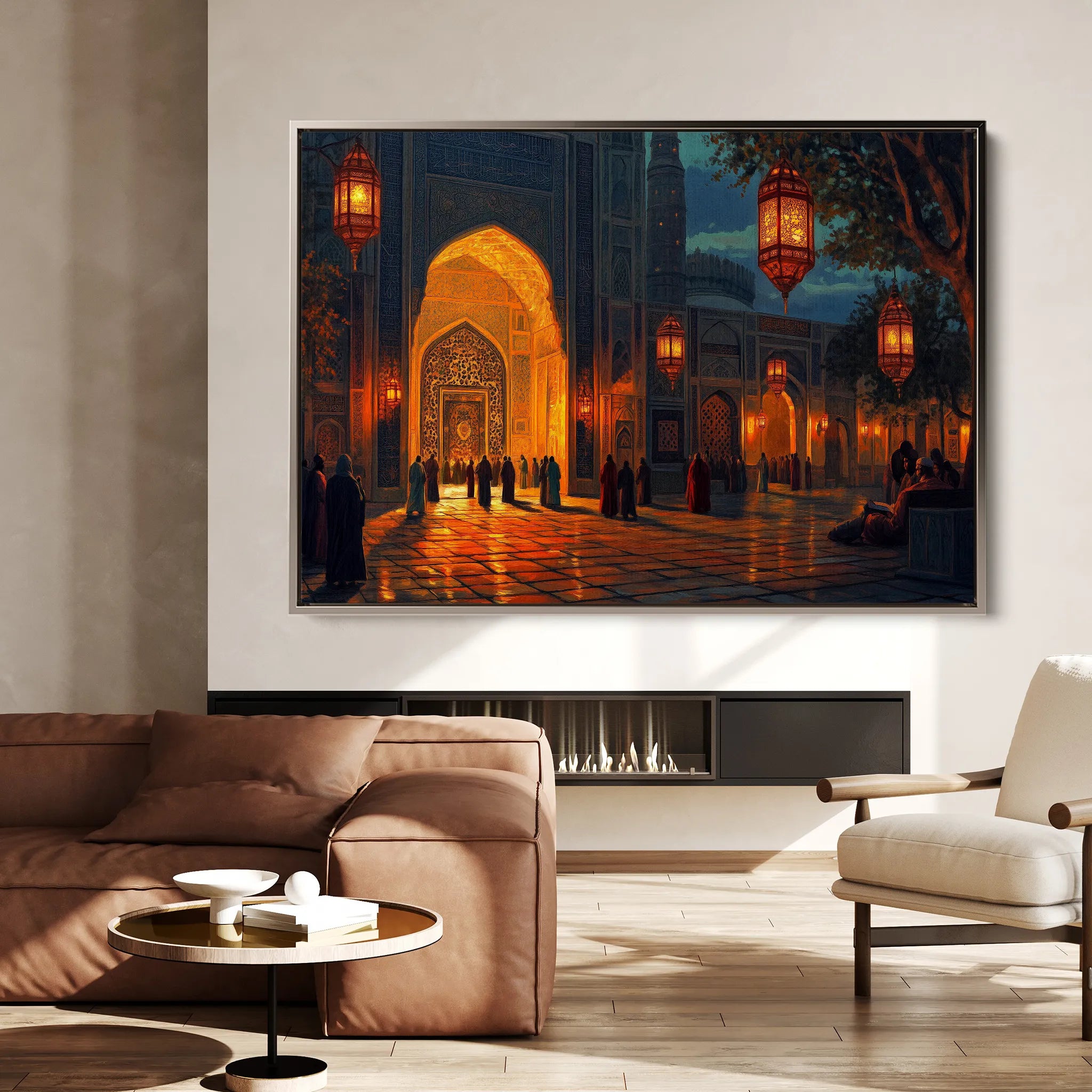 Orientalist 107 Canvas Art 18" x 24" / 45 x 60 cm / Black