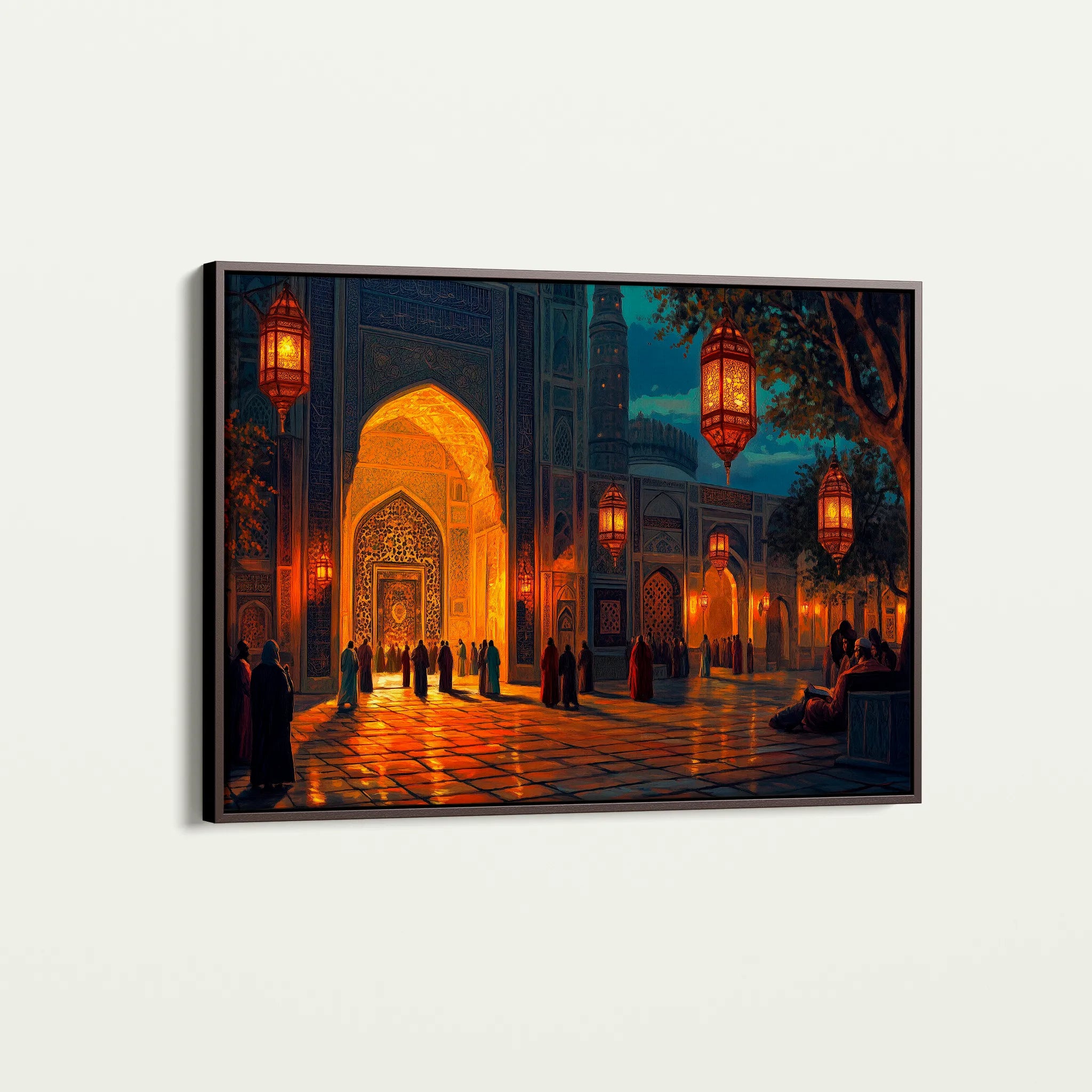 Orientalist 107 Canvas Art 18" x 24" / 45 x 60 cm / Black