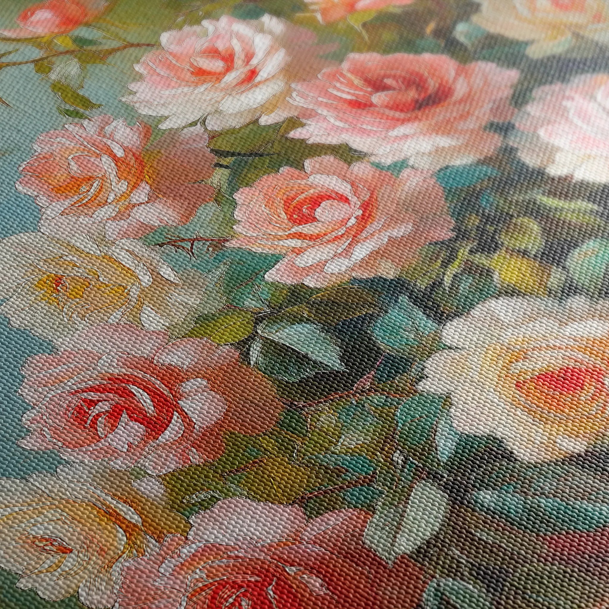 Floral 1072 Canvas Art 18" x 24" / 45 x 60 cm / Black