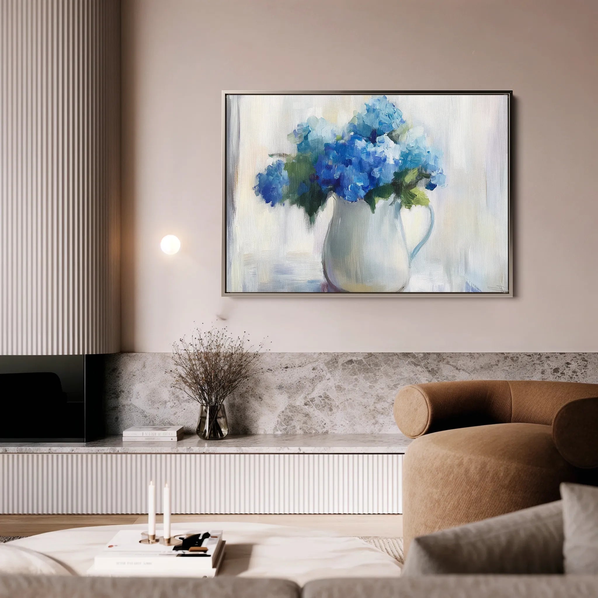 Floral 1078 Canvas Art 18" x 24" / 45 x 60 cm / Black