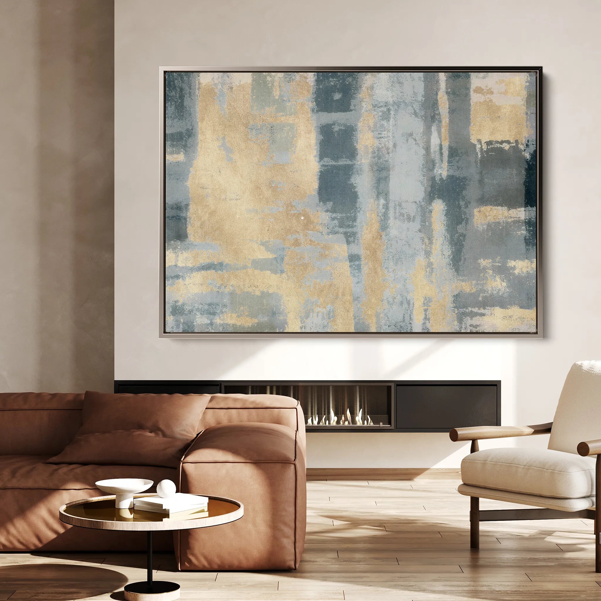 Abstract 108 Canvas Art 18" x 24" / 45 x 60 cm / Black