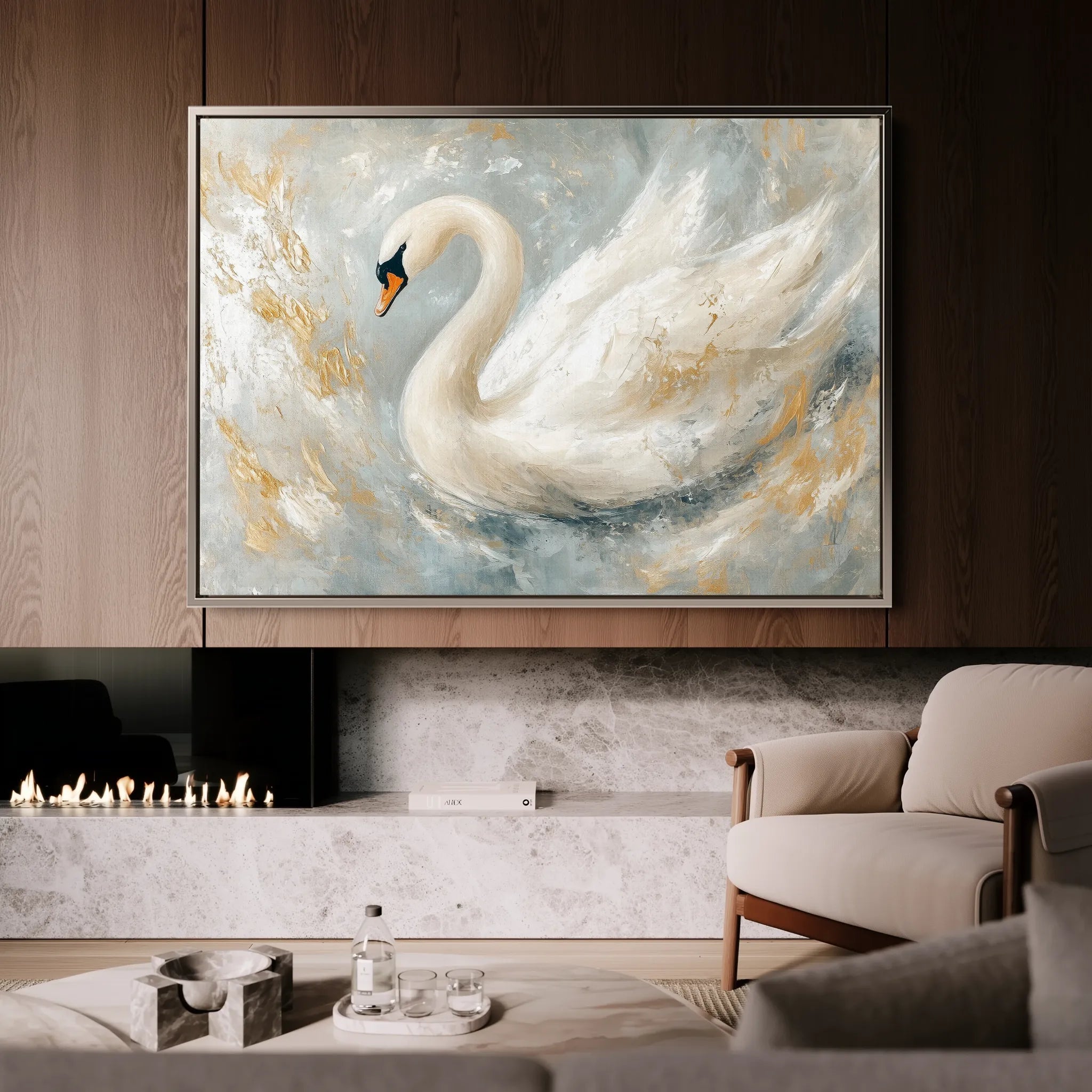Animals 108 Canvas Art 18" x 24" / 45 x 60 cm / Black