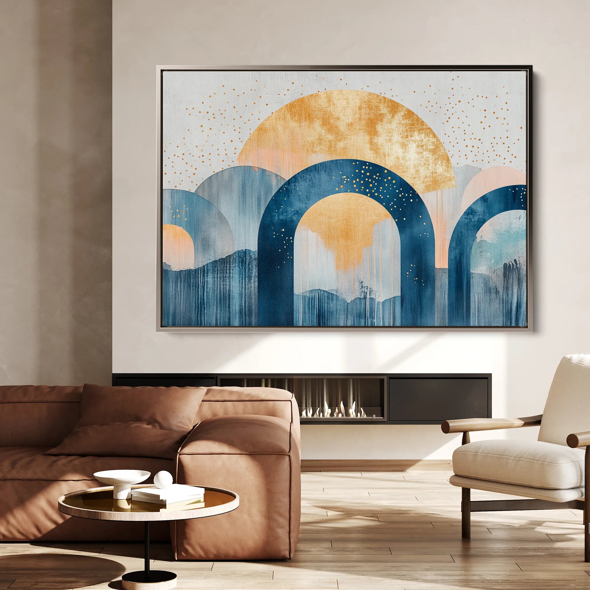 Boho 108 Canvas Art 18" x 24" / 45 x 60 cm / Black