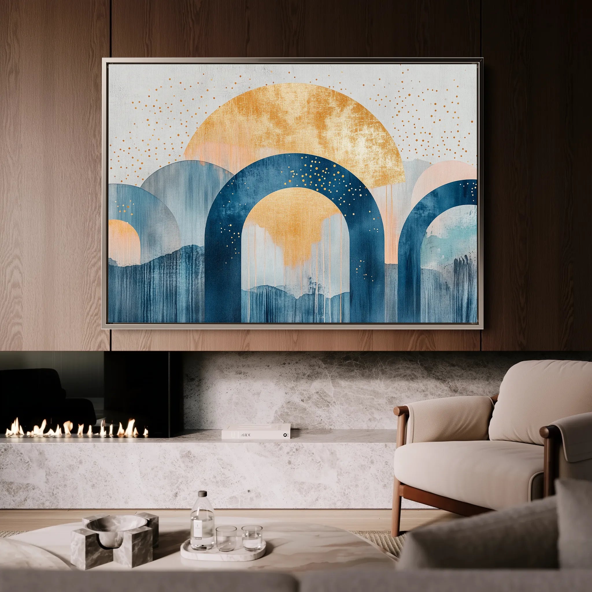 Boho 108 Canvas Art 18" x 24" / 45 x 60 cm / Black