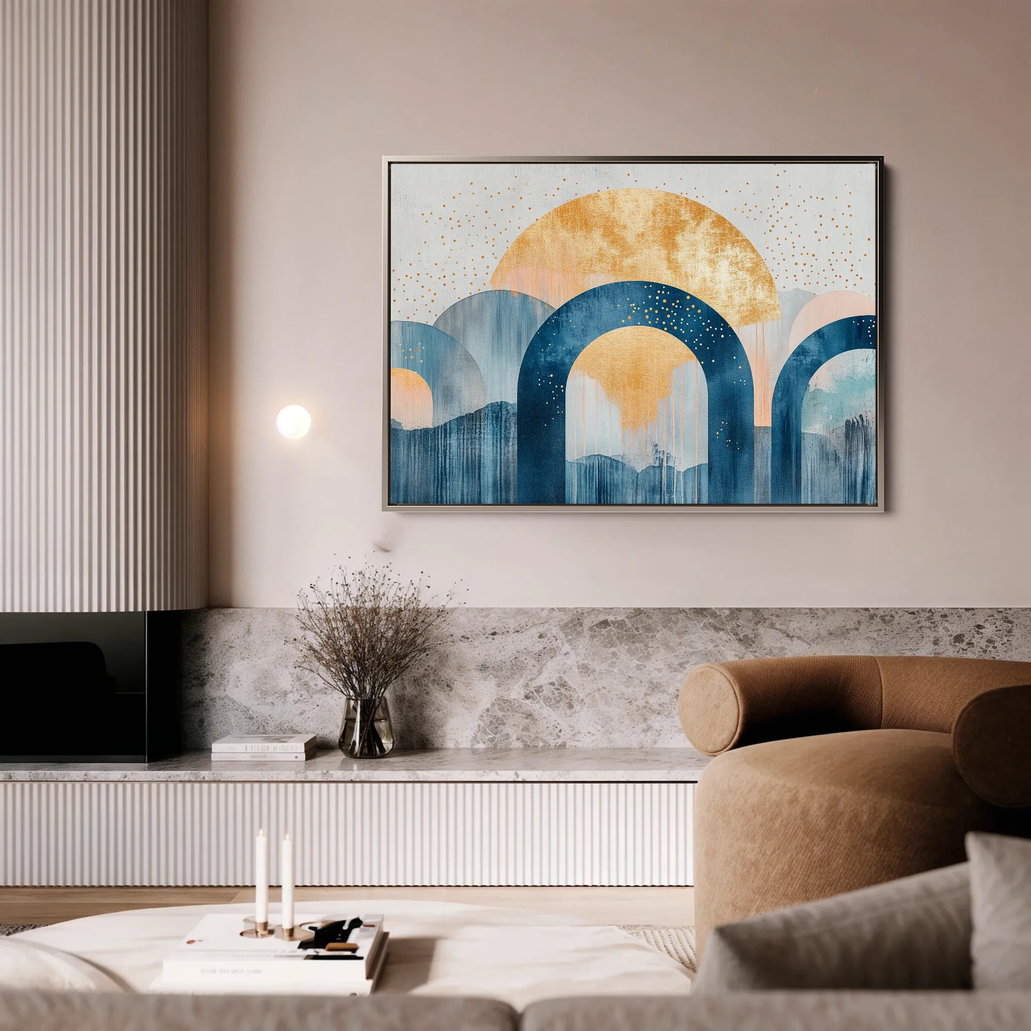Boho 108 Canvas Art 18" x 24" / 45 x 60 cm / Black