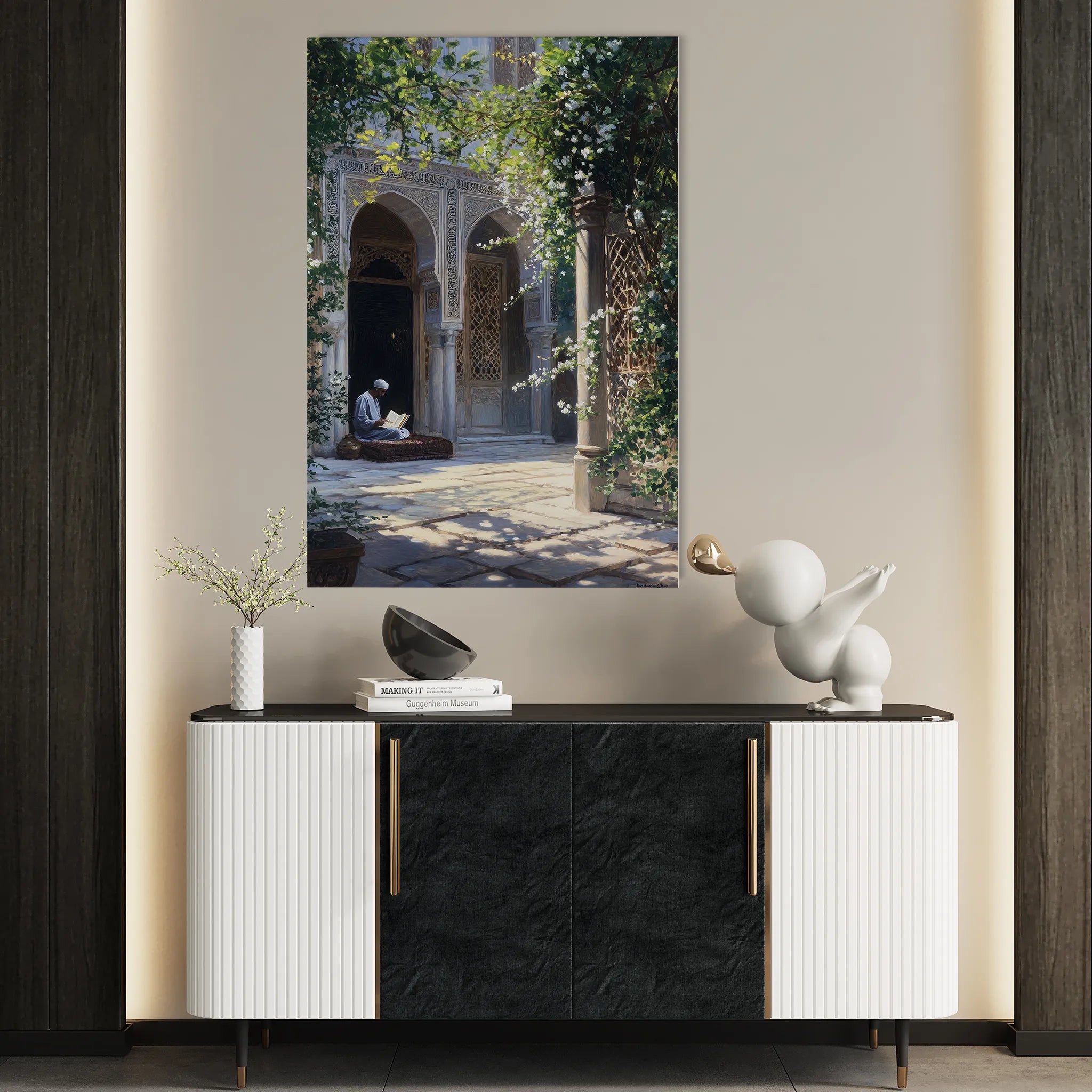 Orientalist 108 Canvas Art 18" x 24" / 45 x 60 cm / Black