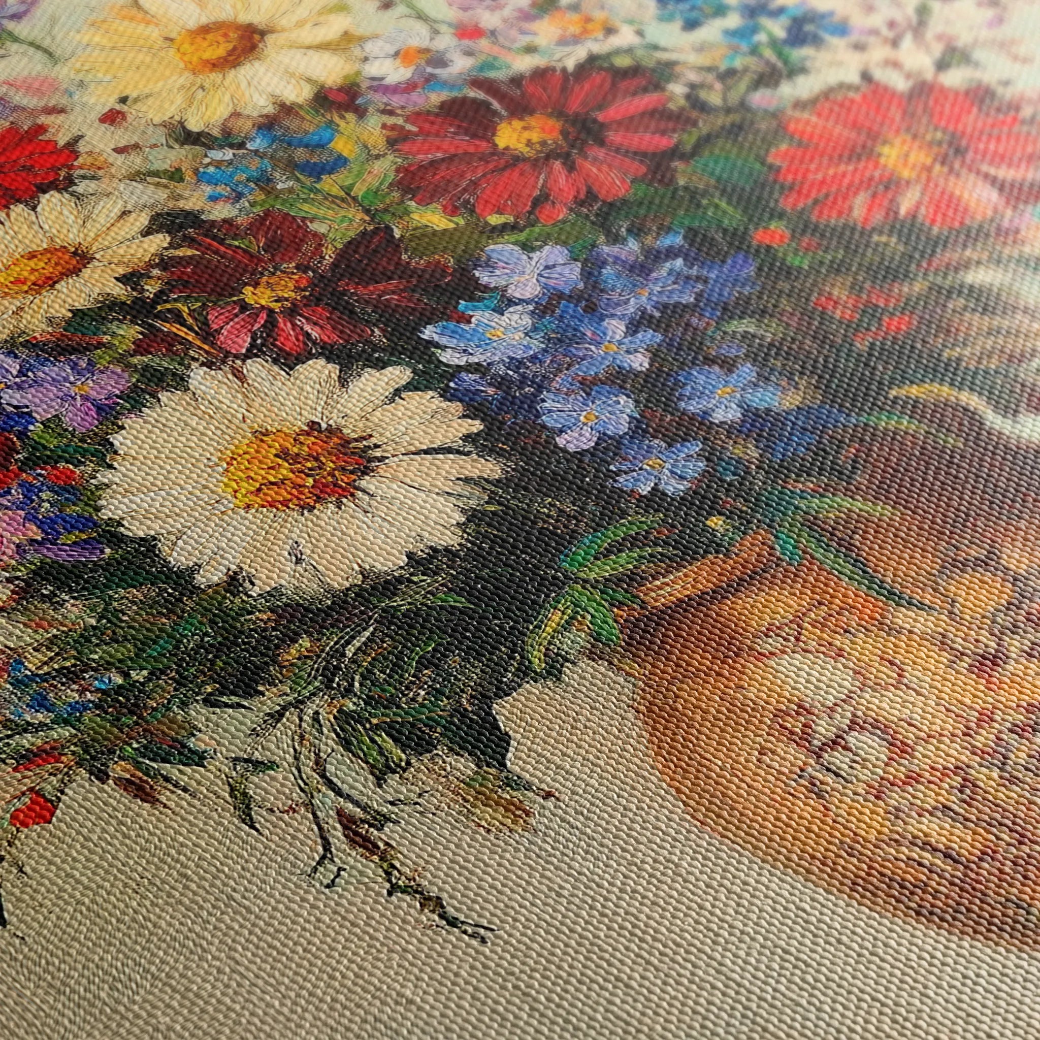 Floral 1081 Canvas Art 18" x 24" / 45 x 60 cm / Black