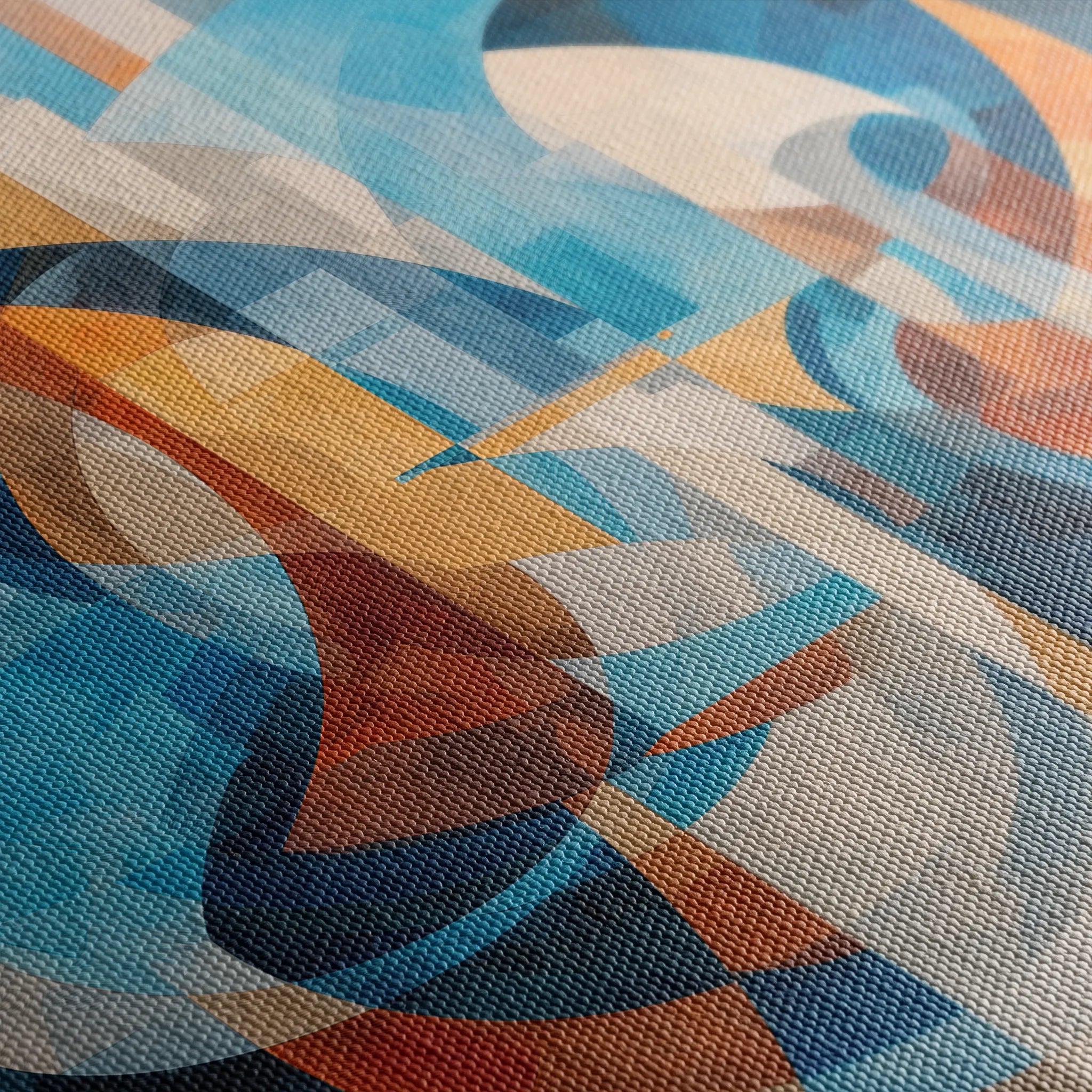 Abstract 1086 Canvas Art 16" x 16" / 40 x 40 cm / Black