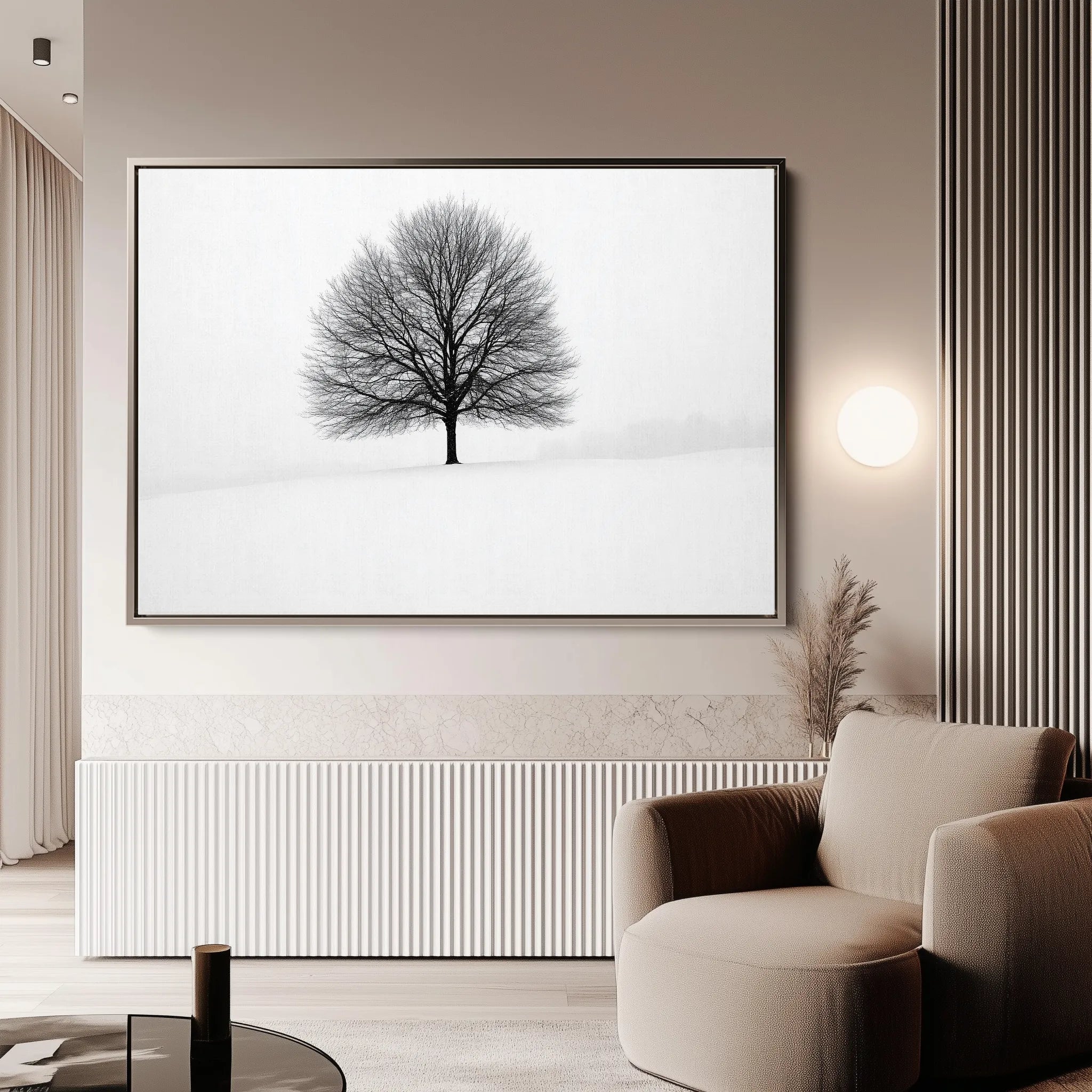 Floral 1086 Canvas Art 18" x 24" / 45 x 60 cm / Black