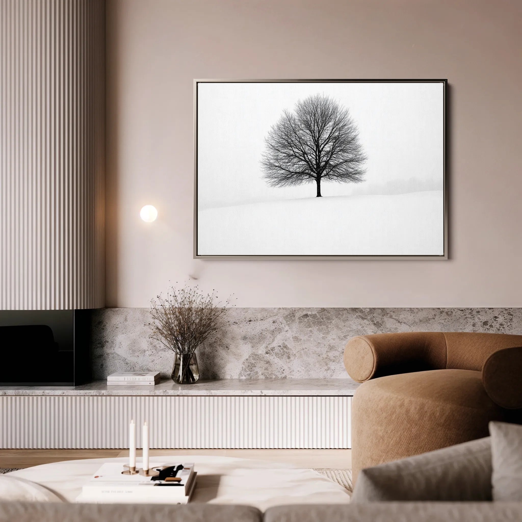 Floral 1086 Canvas Art 18" x 24" / 45 x 60 cm / Black