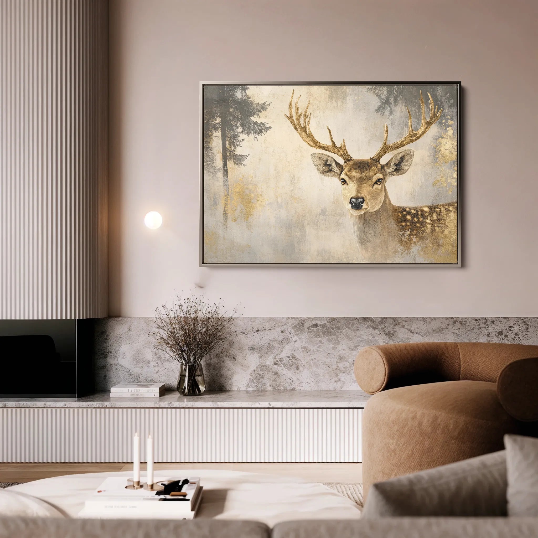 Animals 109 Canvas Art 18" x 24" / 45 x 60 cm / Black