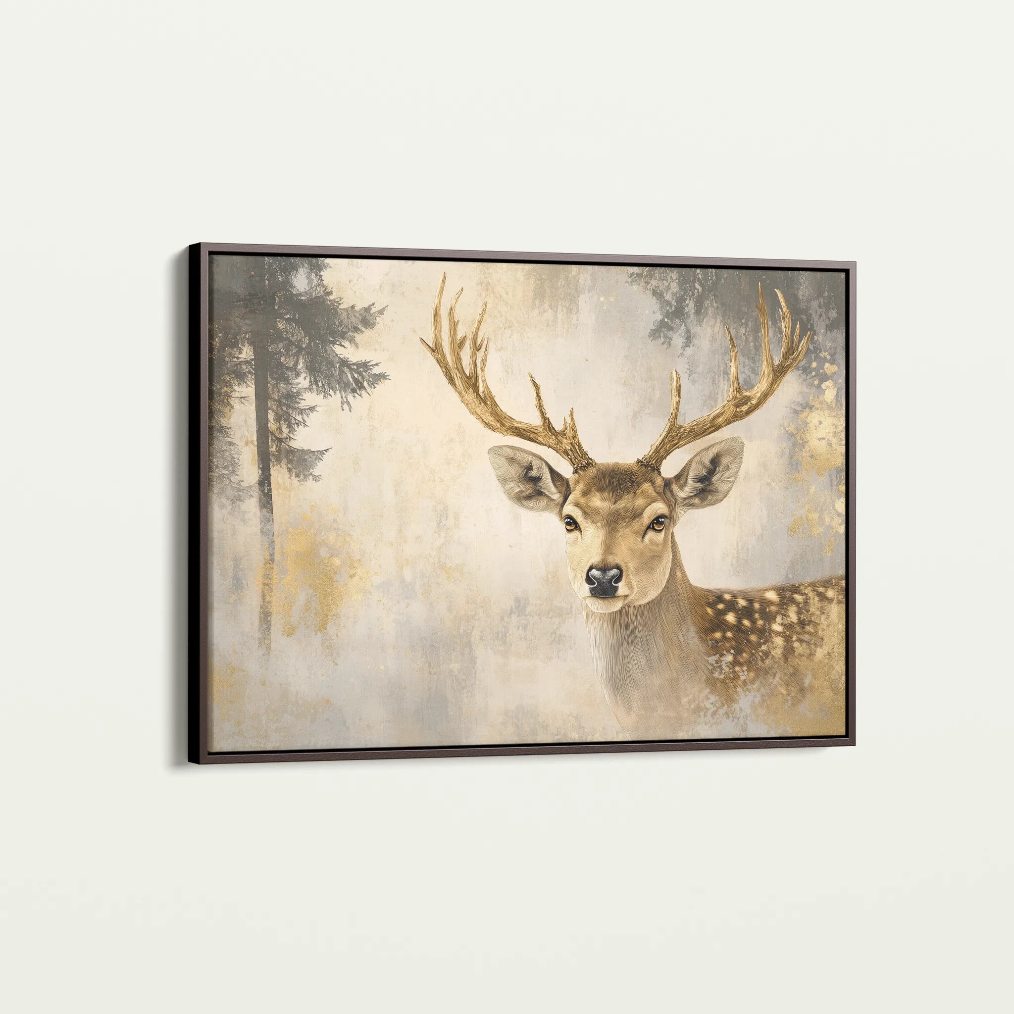 Animals 109 Canvas Art 18" x 24" / 45 x 60 cm / Black