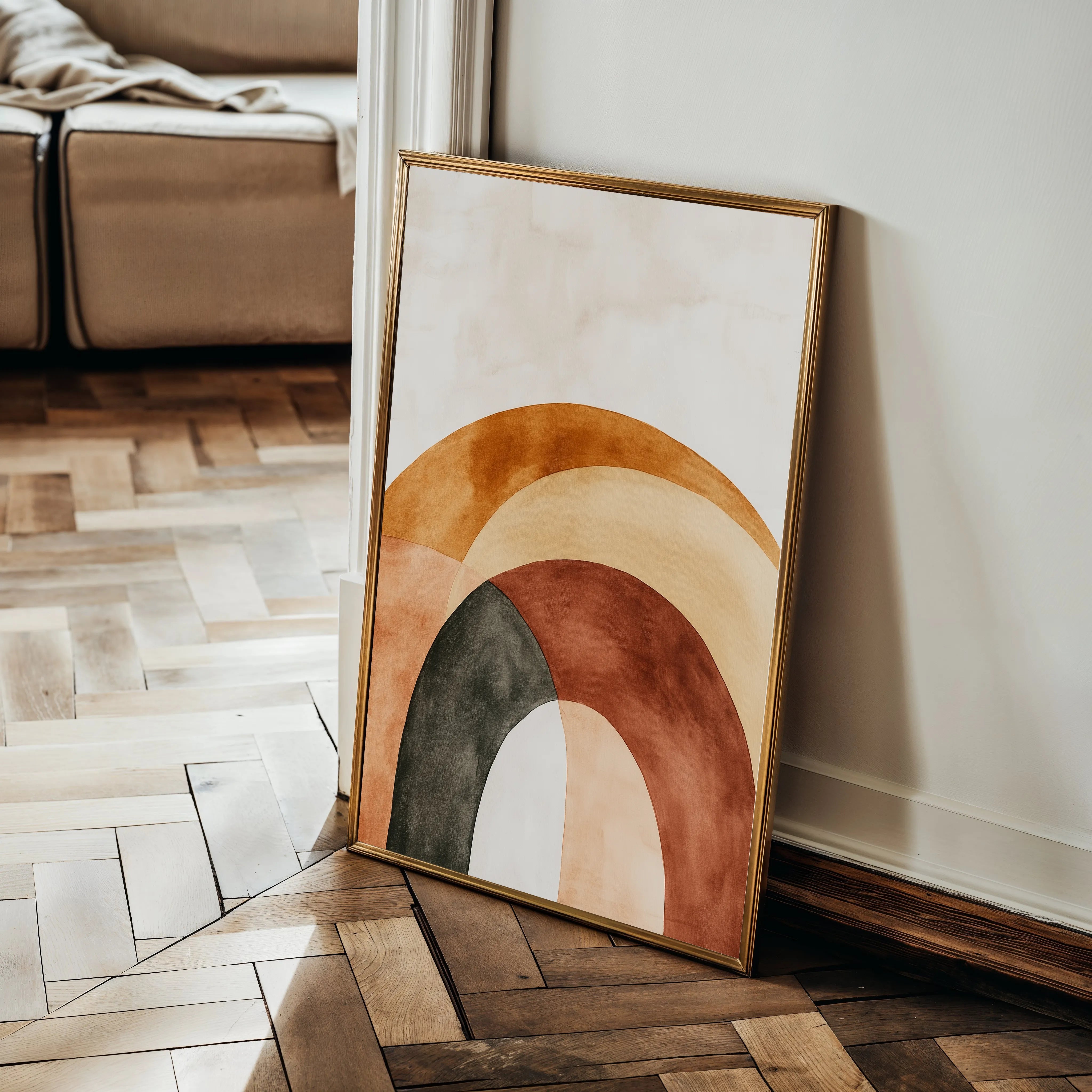 Boho 109 Canvas Art 18" x 24" / 45 x 60 cm / Black