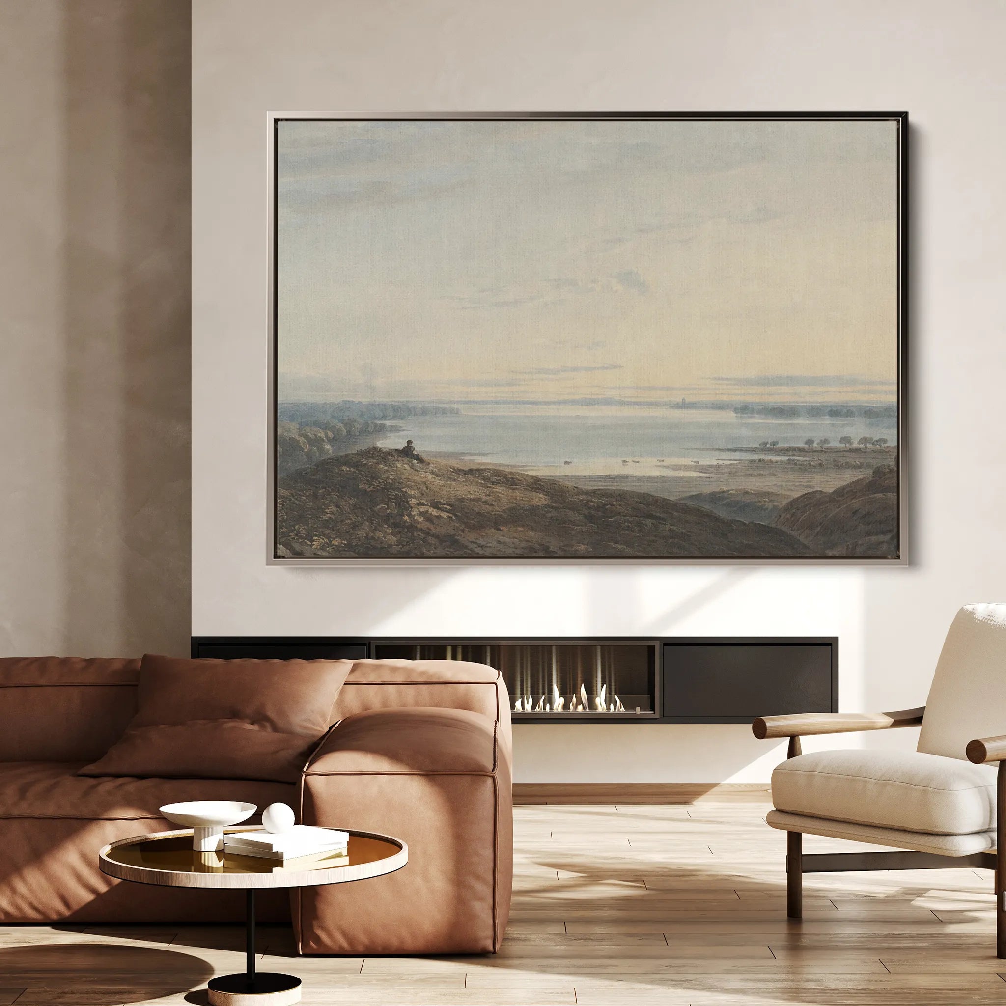 Landscape 109 Canvas Art 18" x 24" / 45 x 60 cm / Black