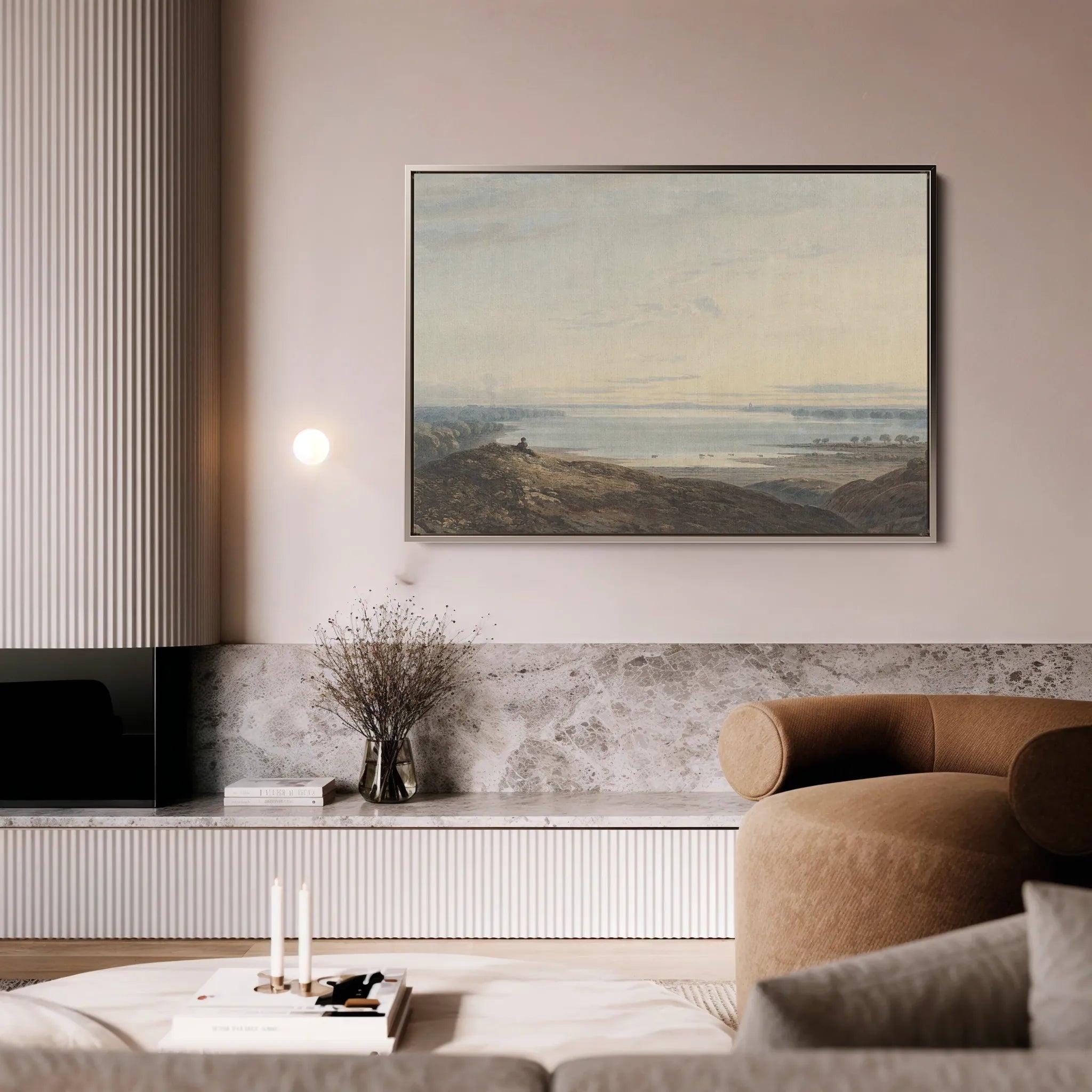 Landscape 109 Canvas Art 18" x 24" / 45 x 60 cm / Black