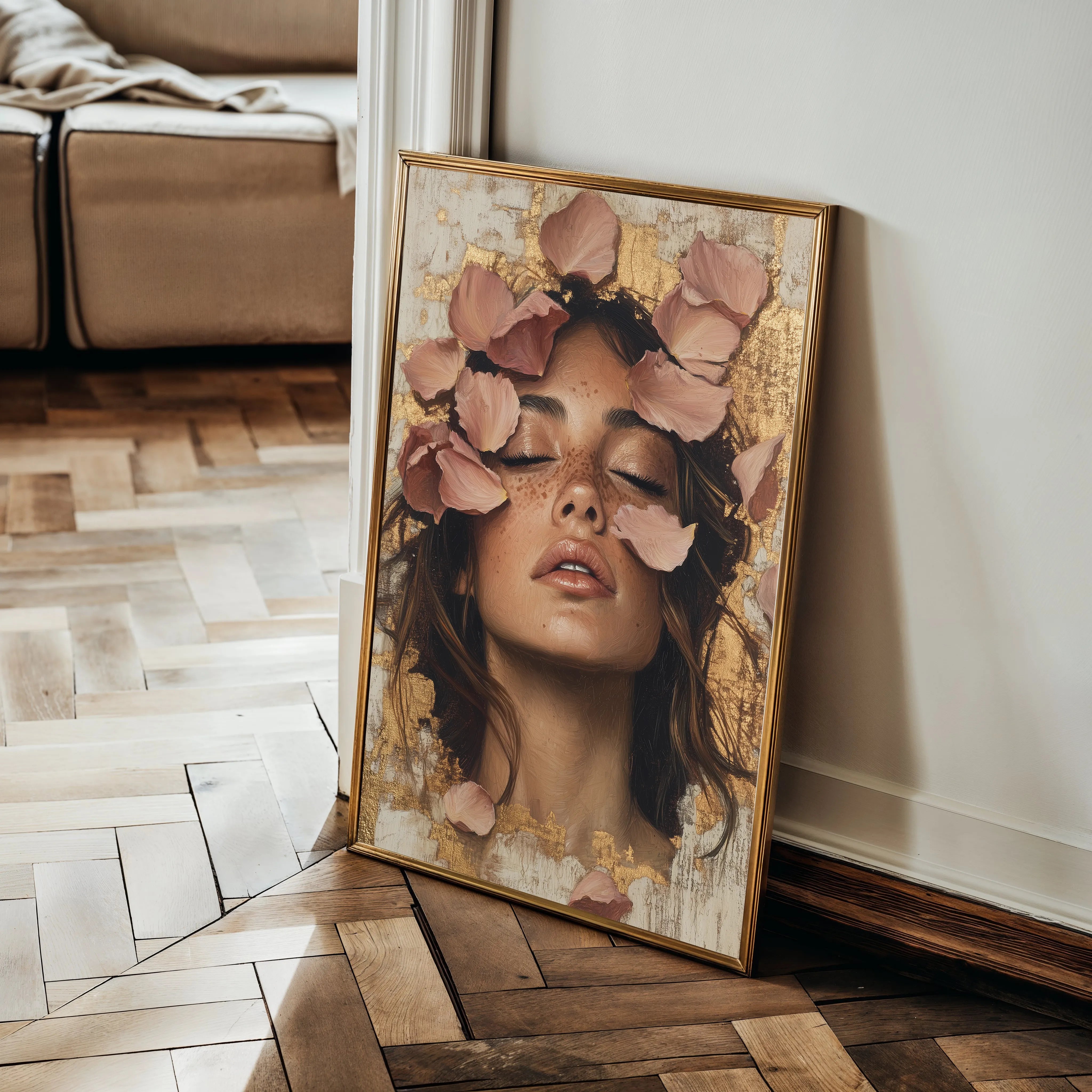 Portrait 109 Canvas Art 18" x 24" / 45 x 60 cm / Black