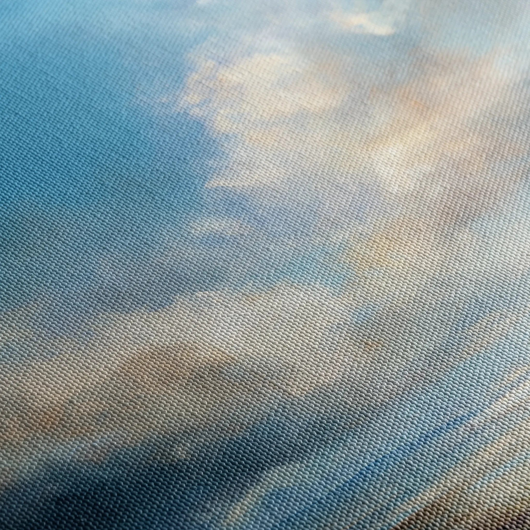 Abstract 1090 Canvas Art 16" x 16" / 40 x 40 cm / Black