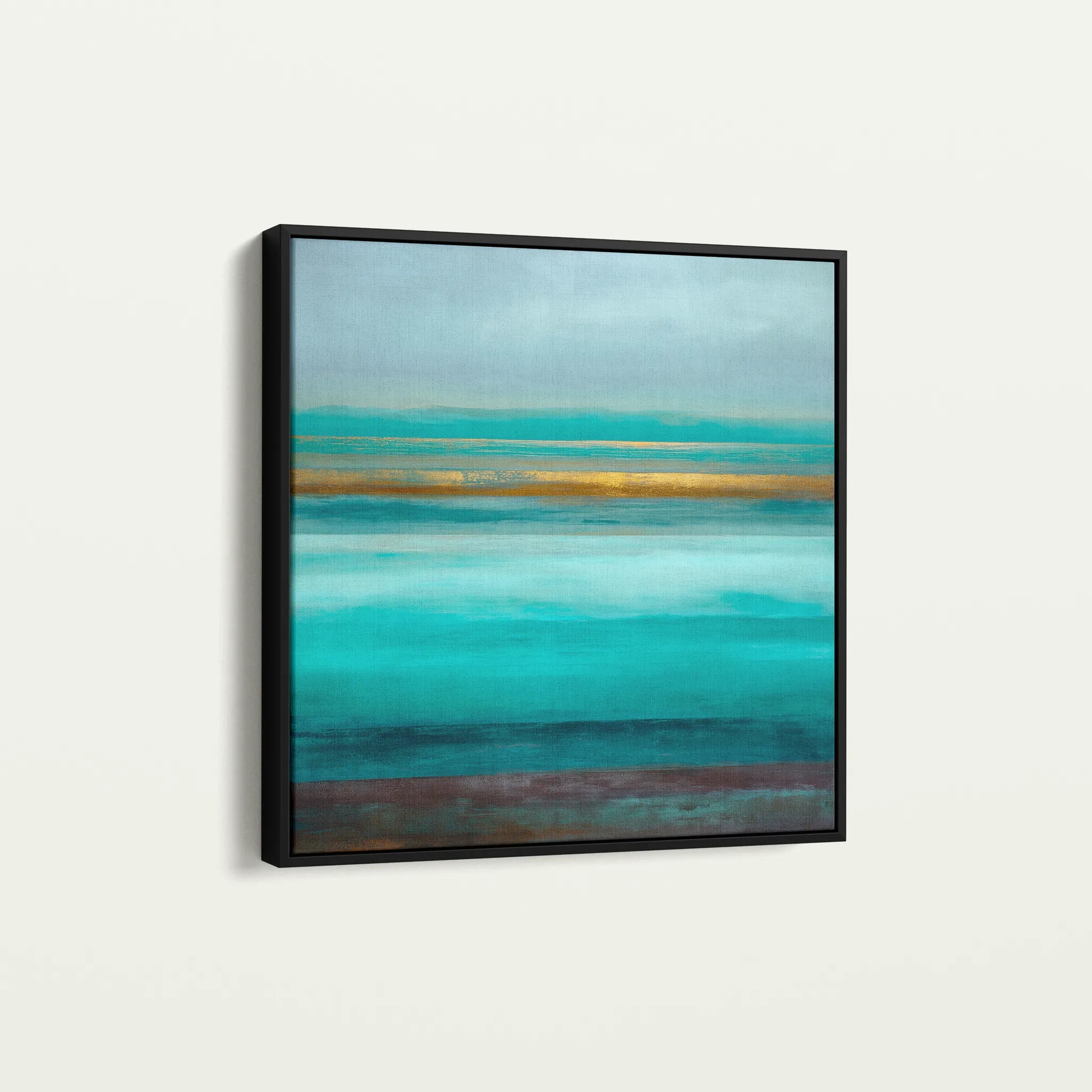 Abstract 1099 Canvas Art 16" x 16" / 40 x 40 cm / Black