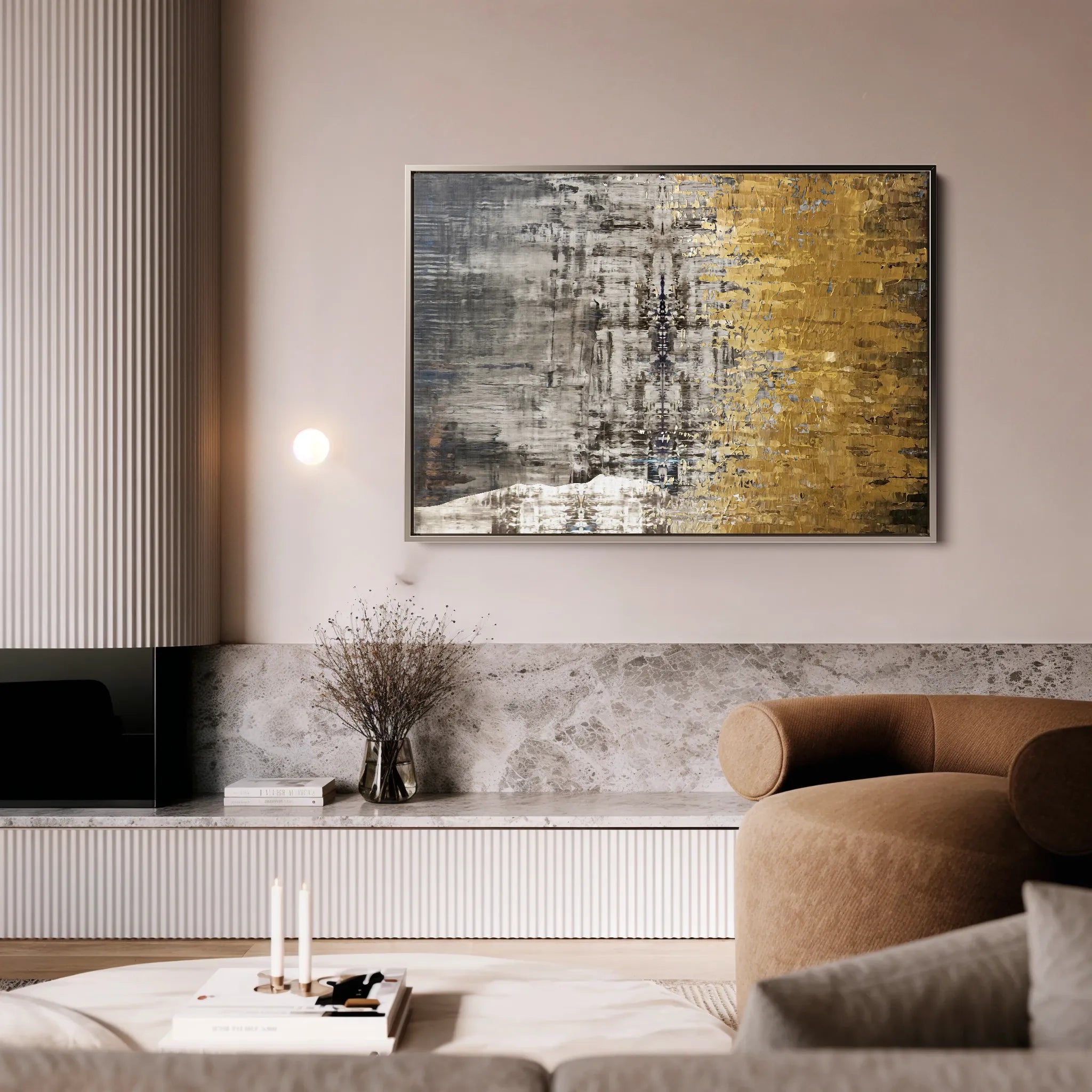 Abstract 110 Canvas Art 18" x 24" / 45 x 60 cm / Black