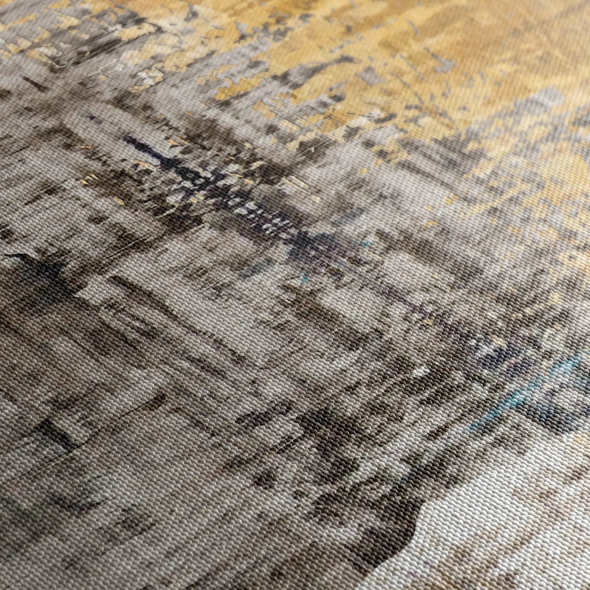 Abstract 110 Canvas Art 18" x 24" / 45 x 60 cm / Black