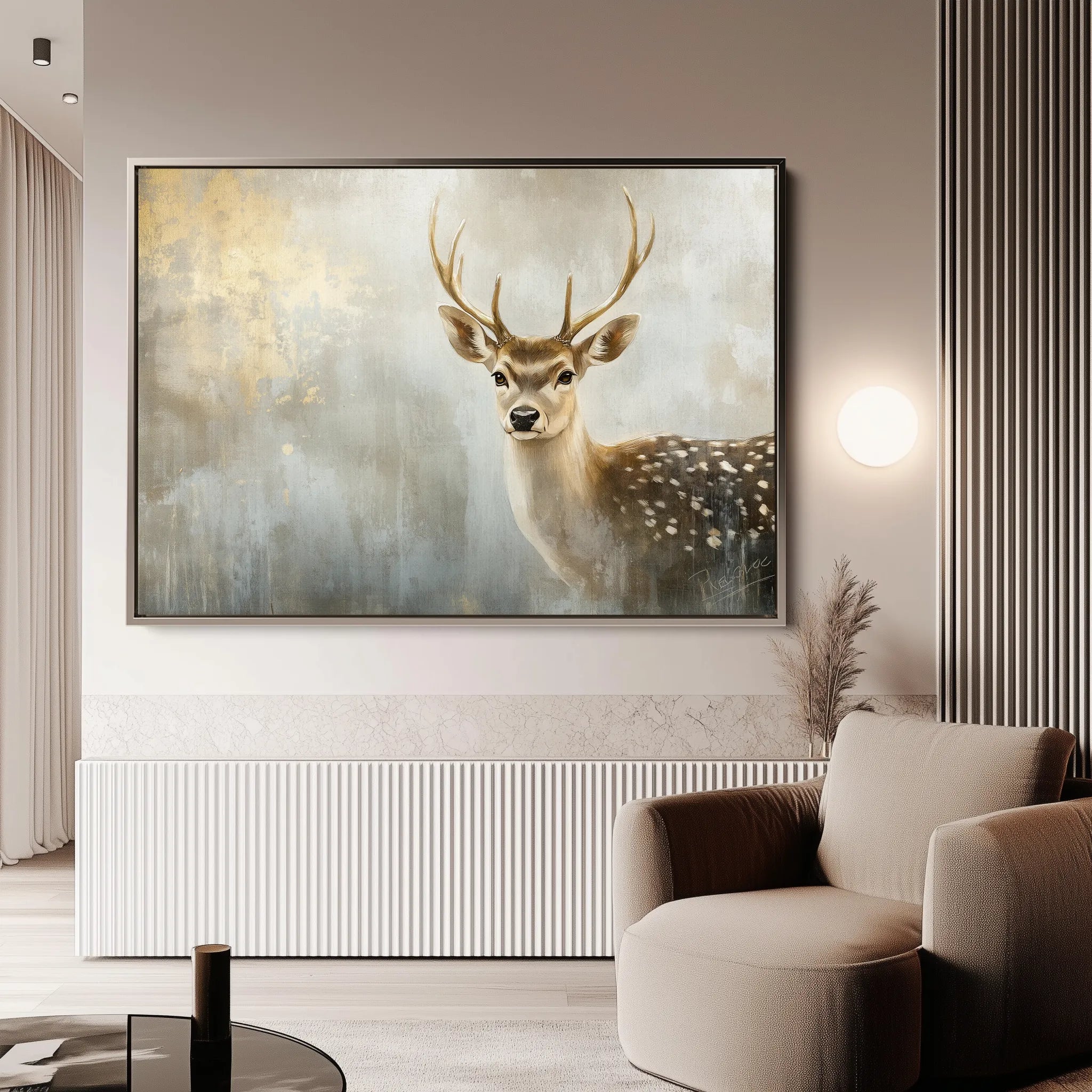 Animals 110 Canvas Art 18" x 24" / 45 x 60 cm / Black