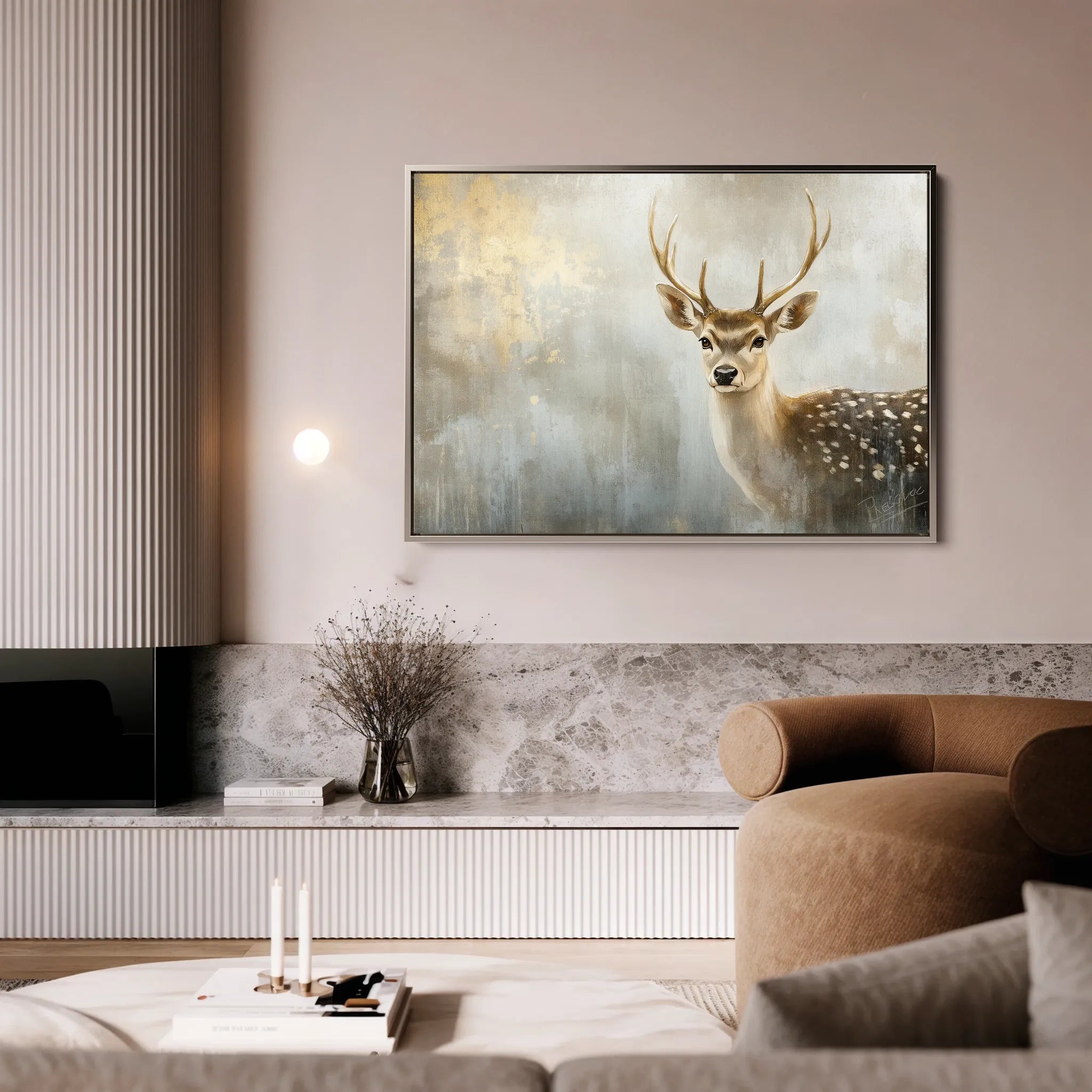 Animals 110 Canvas Art 18" x 24" / 45 x 60 cm / Black