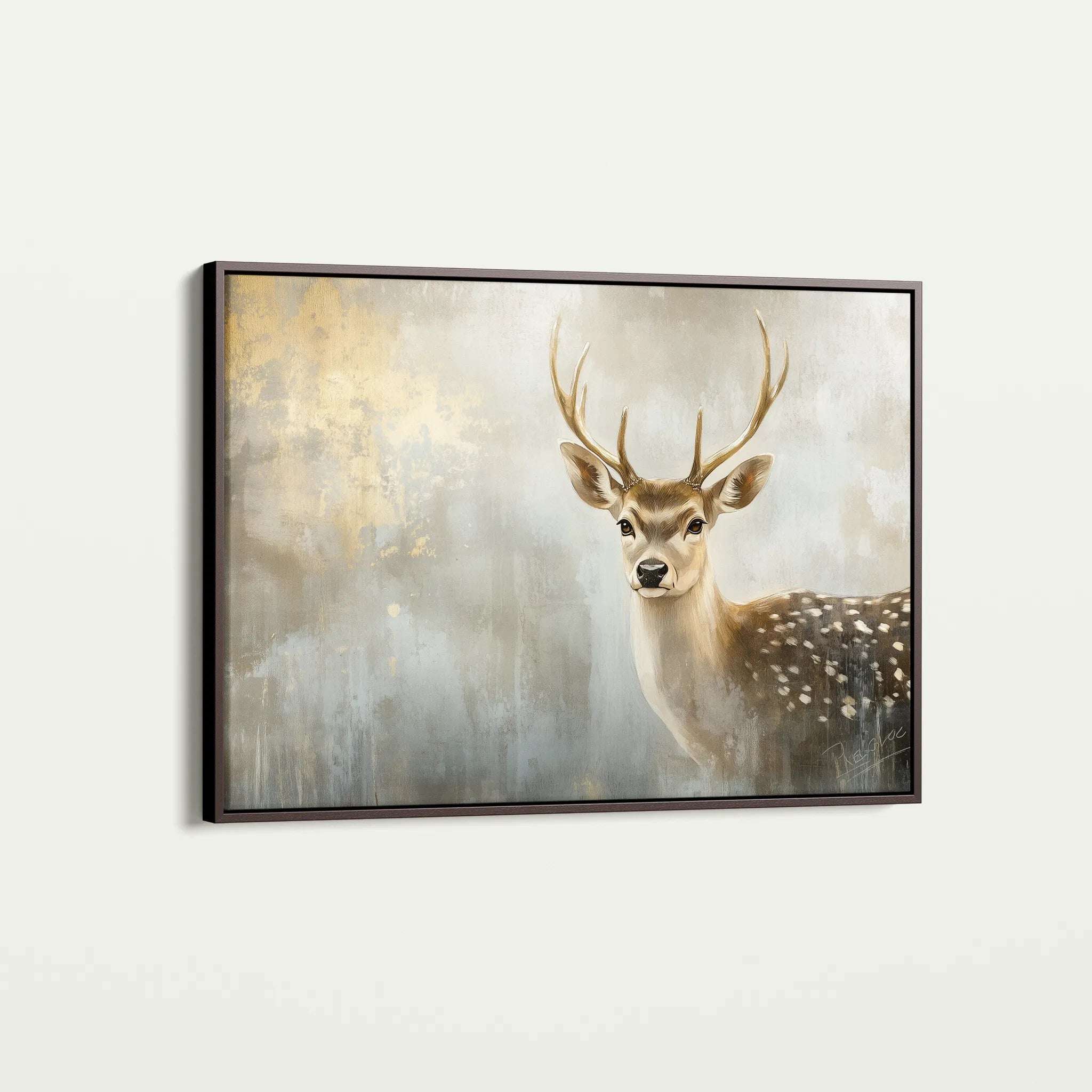 Animals 110 Canvas Art 18" x 24" / 45 x 60 cm / Black
